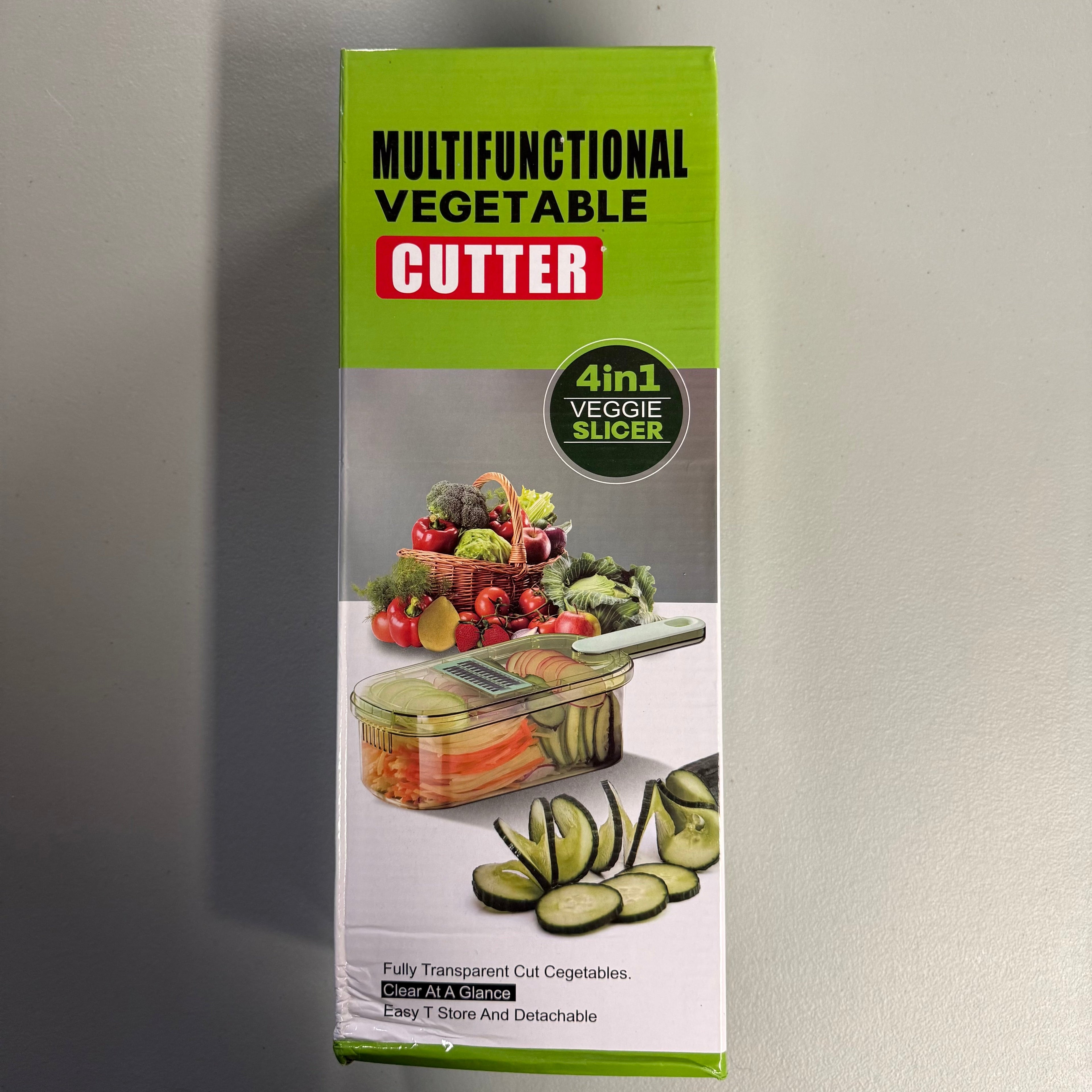 Multifunctional Vegetable Cutter 4-in-1 Veggie Slicer - Open Box Like New