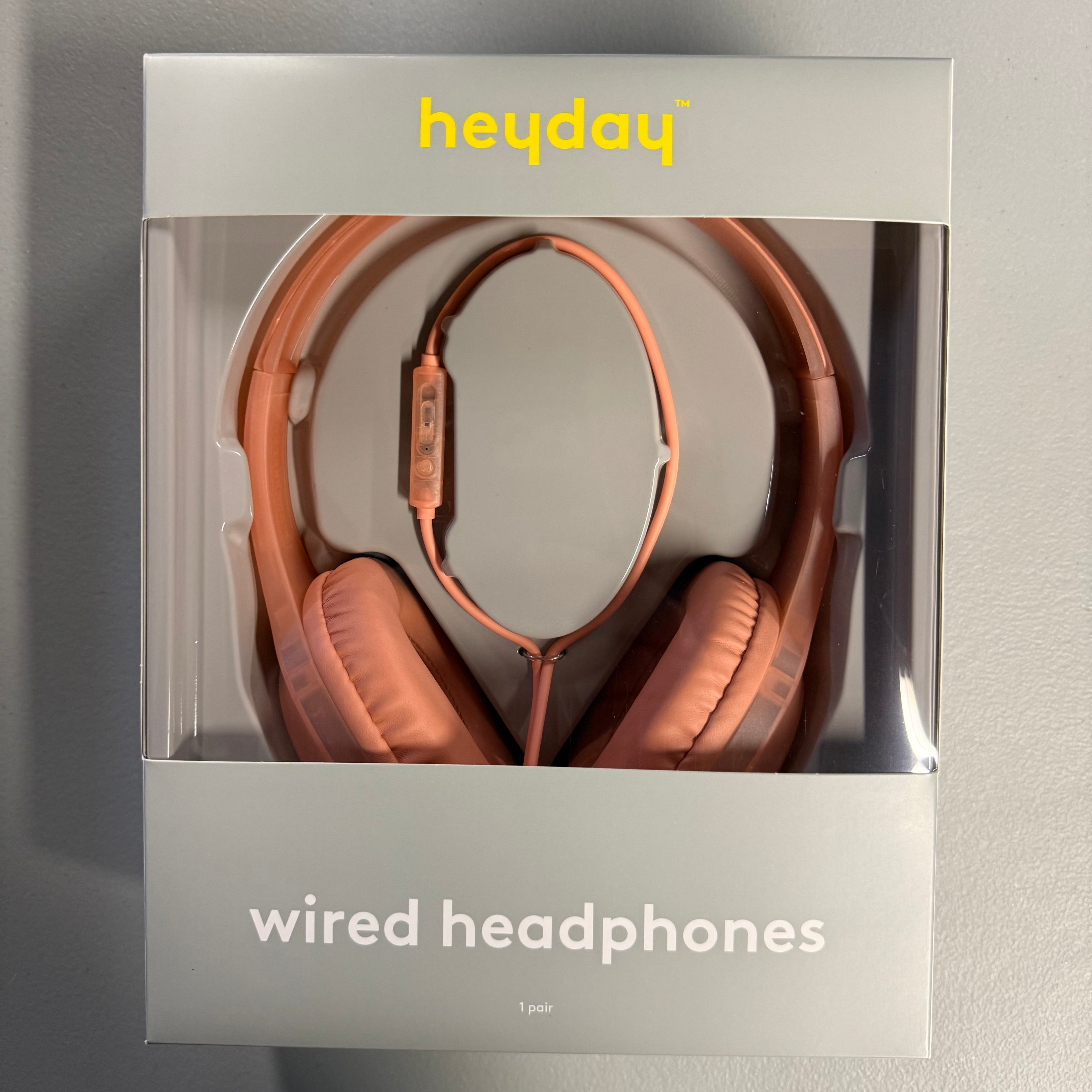 Heyday™ Wired Headphones - Peach