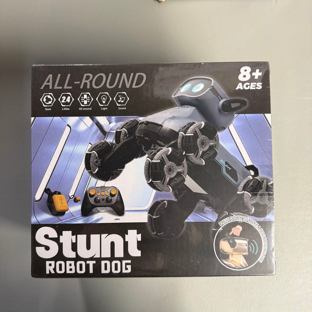 Stunt Robot Dog - RC All-Round with Music & Lighting (New, Sealed)