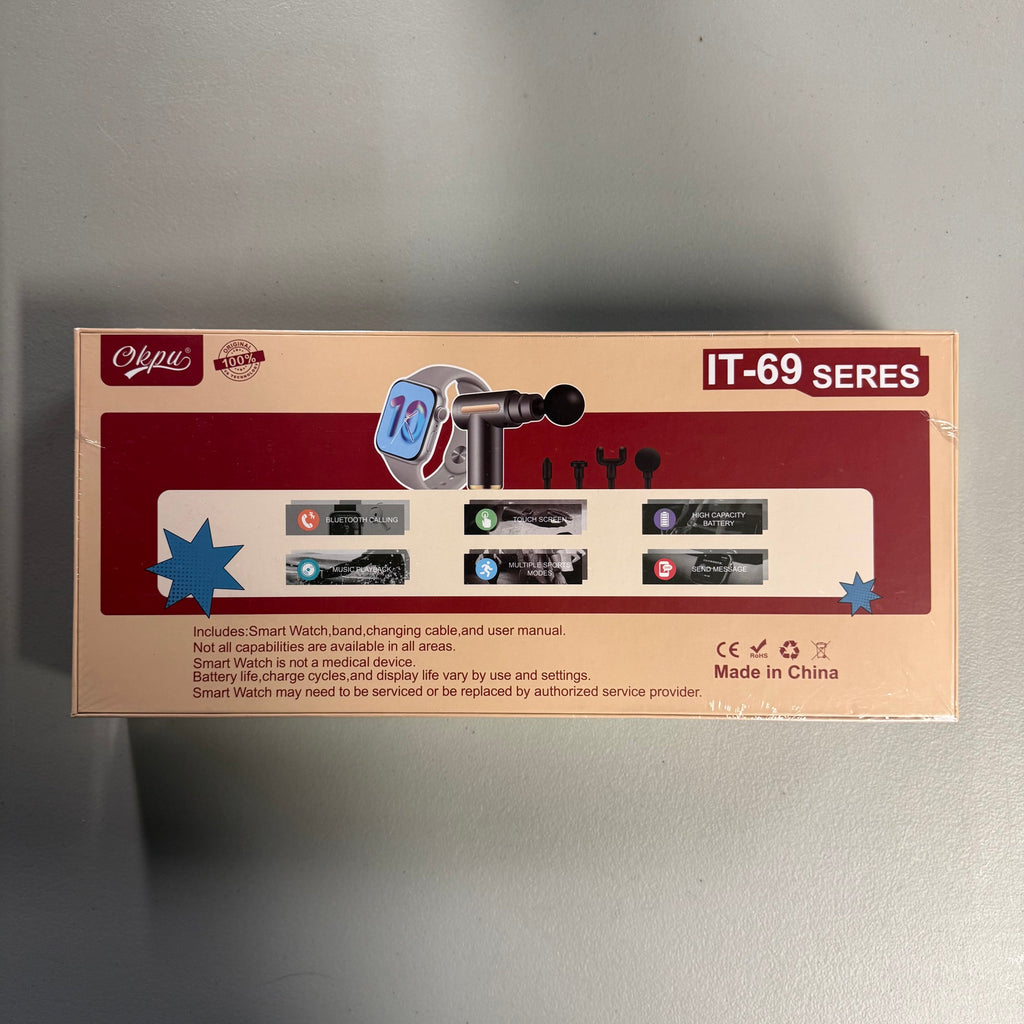 Okpu IT-69 Series Massage Gun with Smart Watch - Brand New Sealed