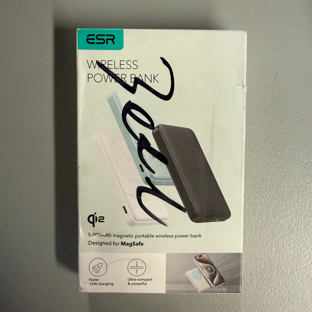 ESR Qi2 MagSlim Wireless Power Bank 5000mAh - MagSafe Compatible (Open Box/Like New))