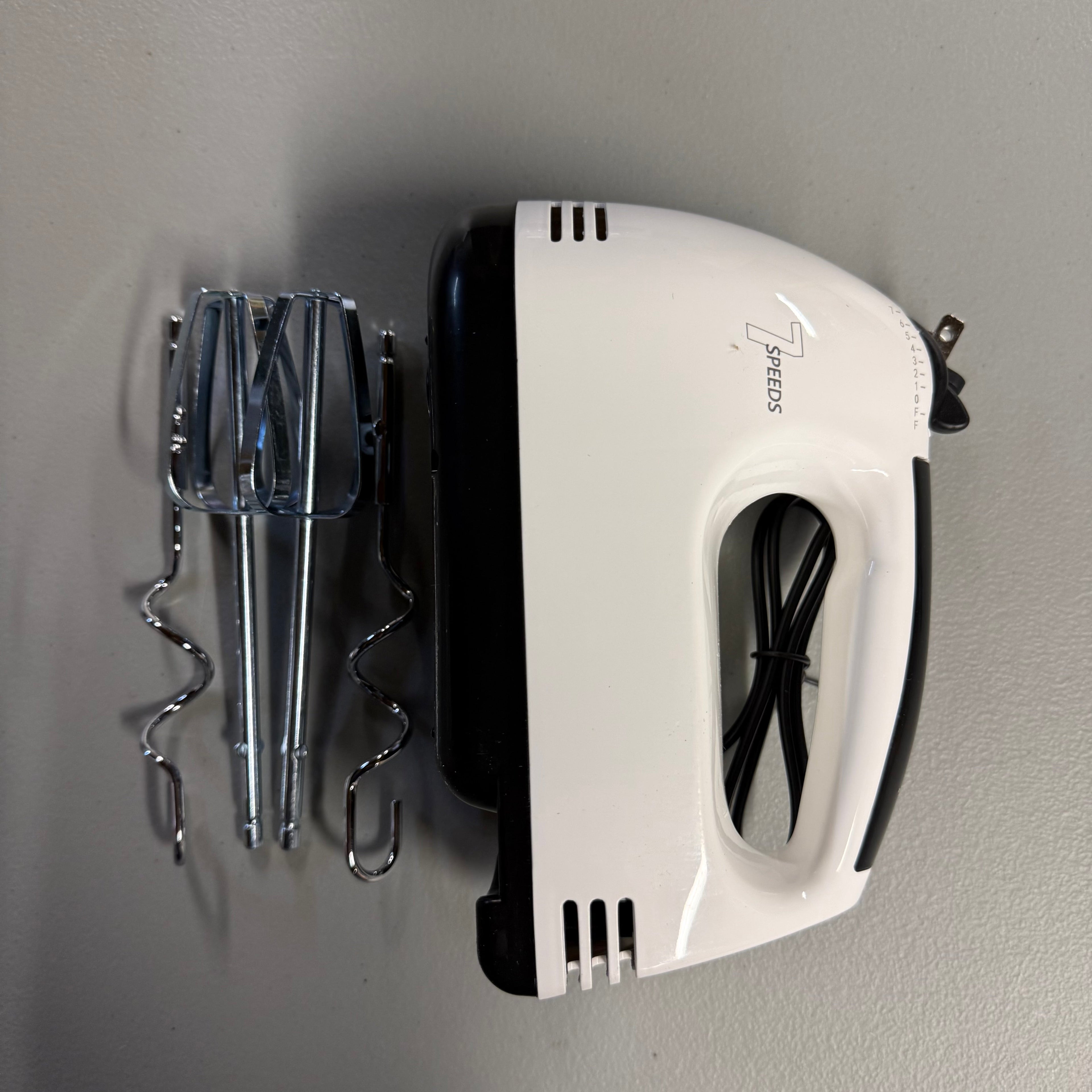 Super Hand Mixer - 7-Speed Electric Hand Mixer with 4 Attachments (Open Box, Like New)