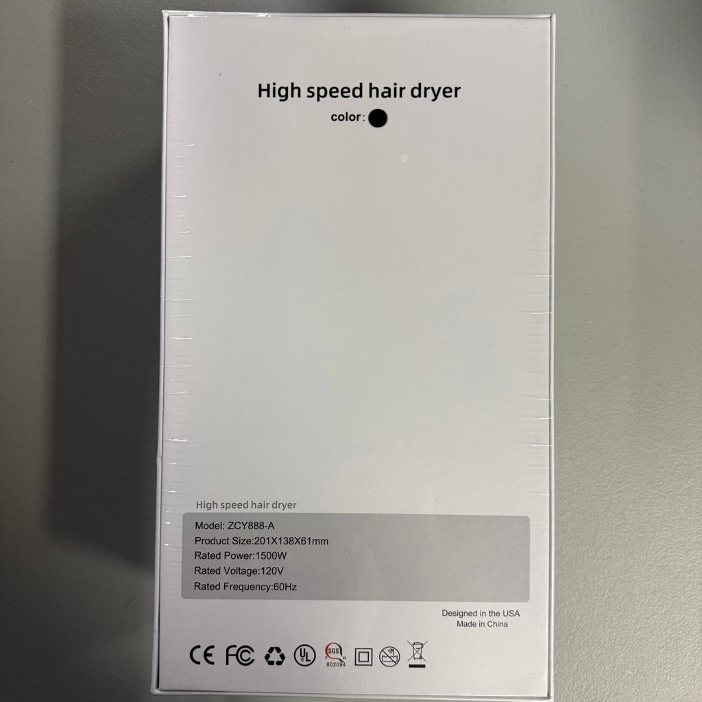 CoolMouse High Speed Hair Dryer - White/Gold (Brand New)