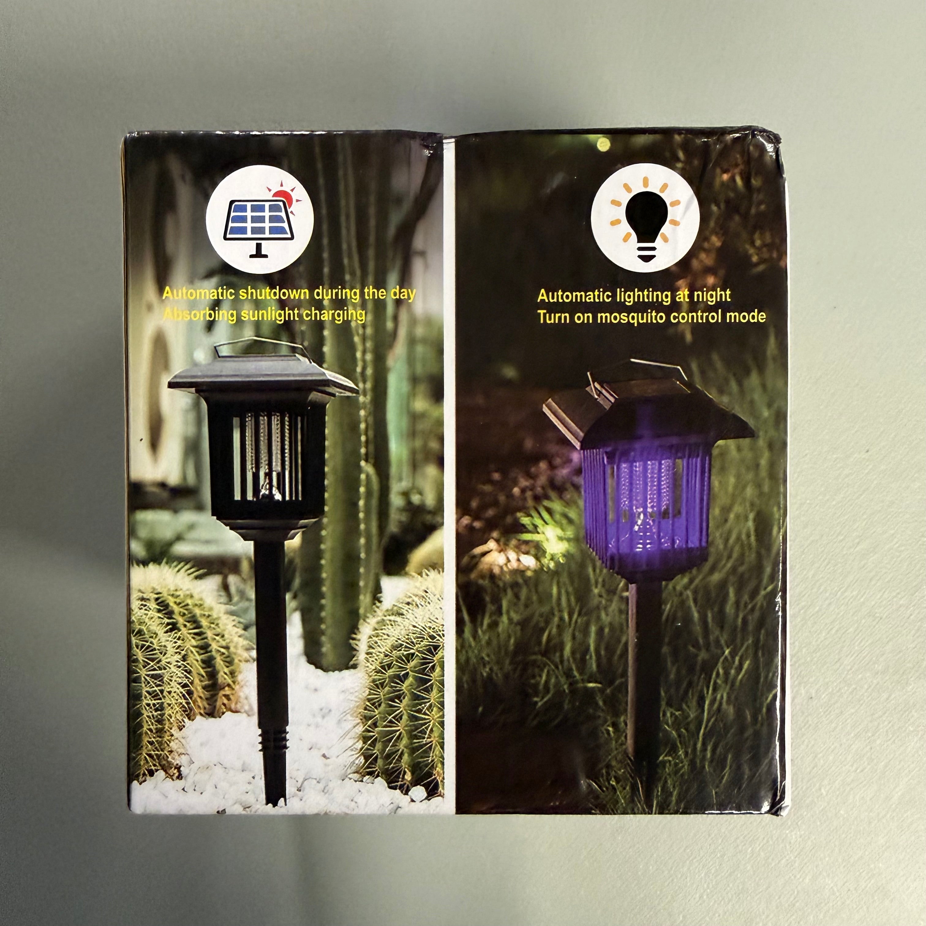 Solar Bug Zapper LED & UV Light - Outdoor Mosquito Killer Lamp