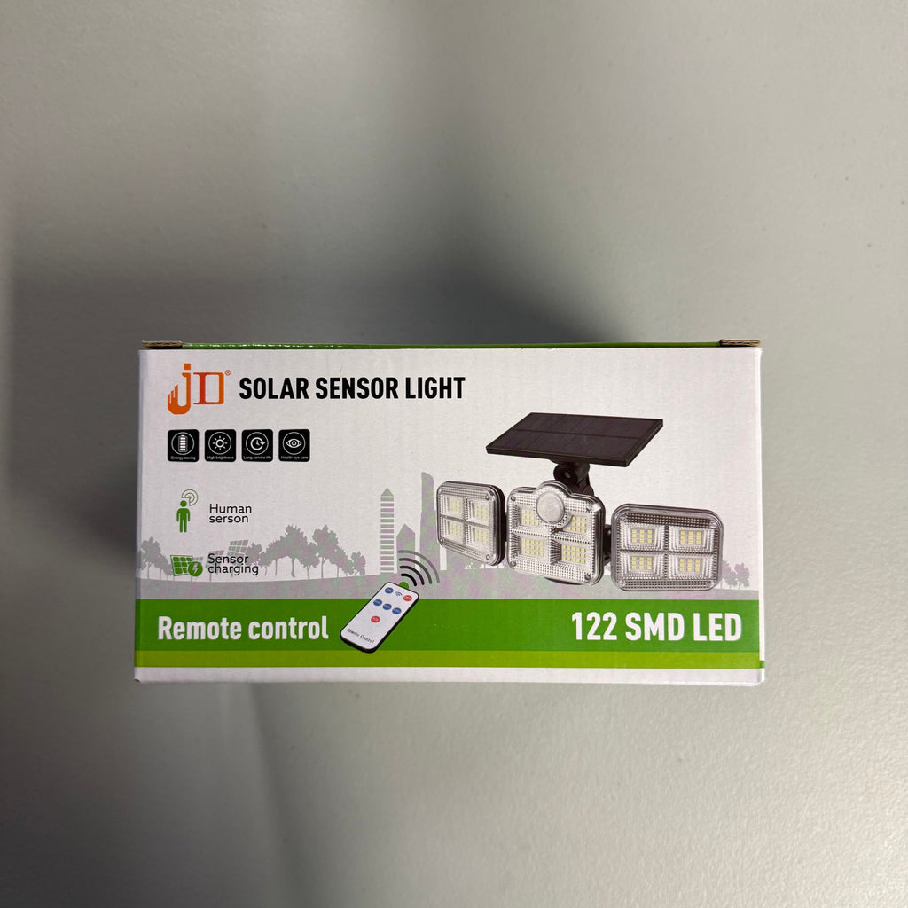 JD-2757 Solar Sensor Light 122 SMD LED with Remote Control (Open Box)