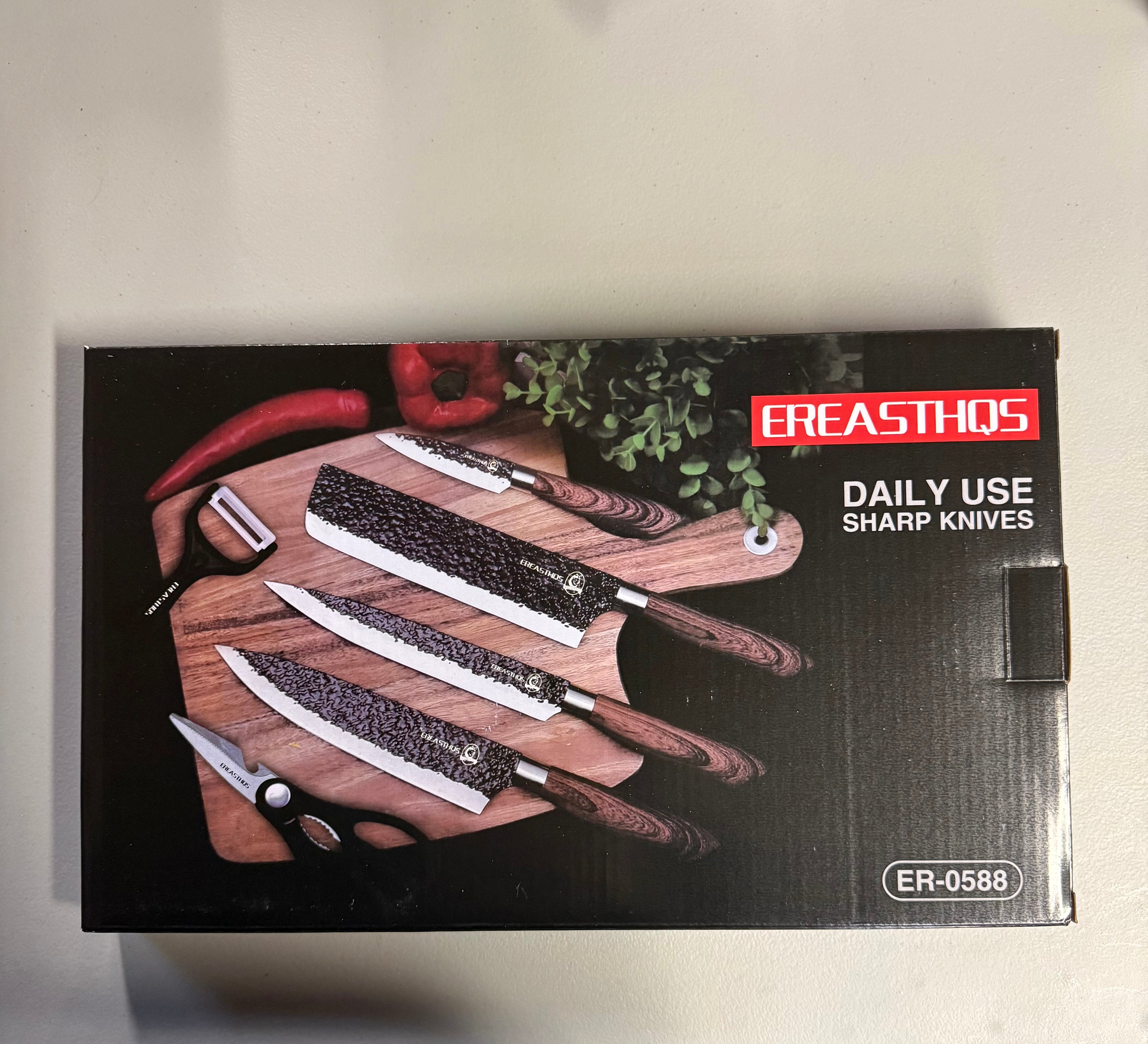 Ereasthos Daily Use Sharp Knives 6-Piece Set - Open Box Like New