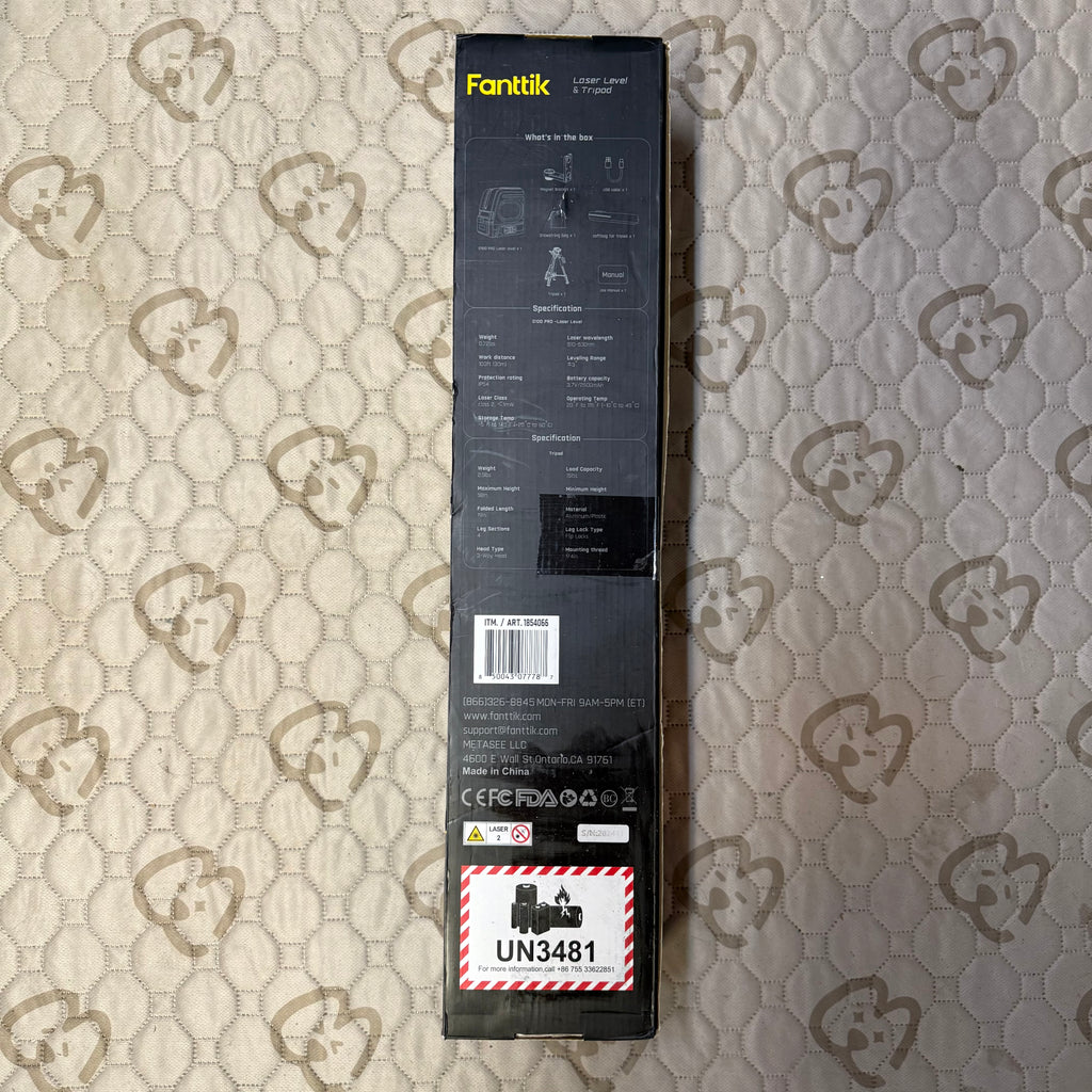 Fanttik Camera Tripod with Panoramic Head (Open Box Like New)