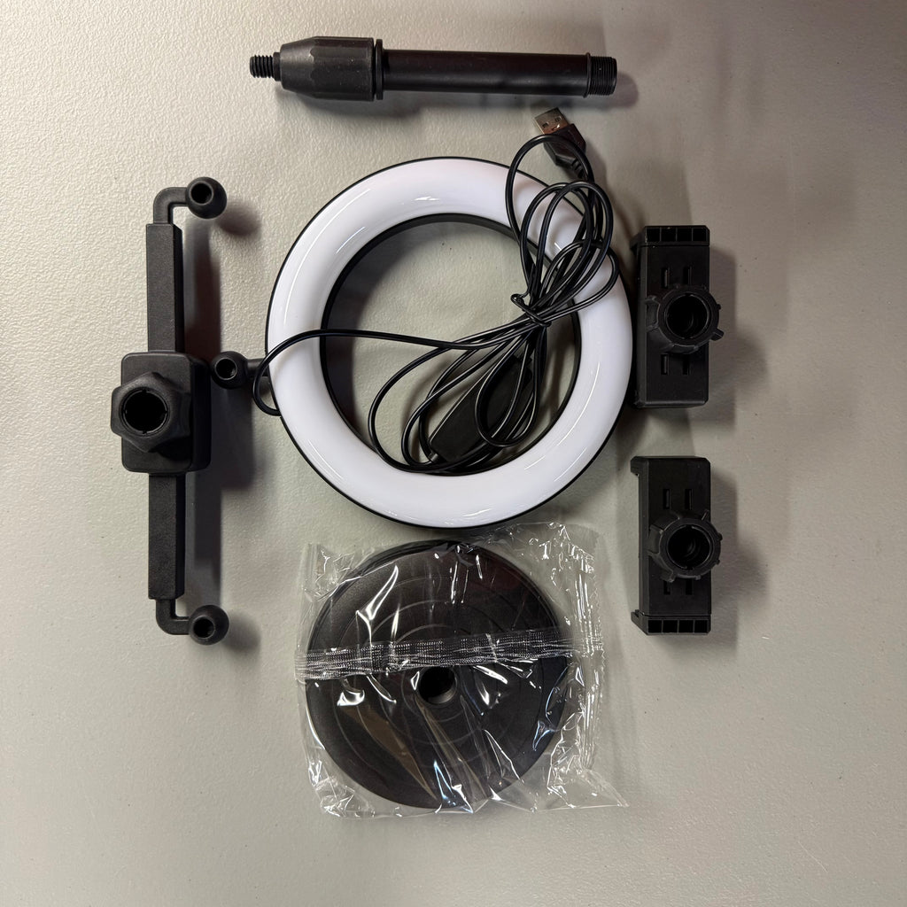 Live Ring Light with Phone Holder & Desktop Stand (Open Box Like New)