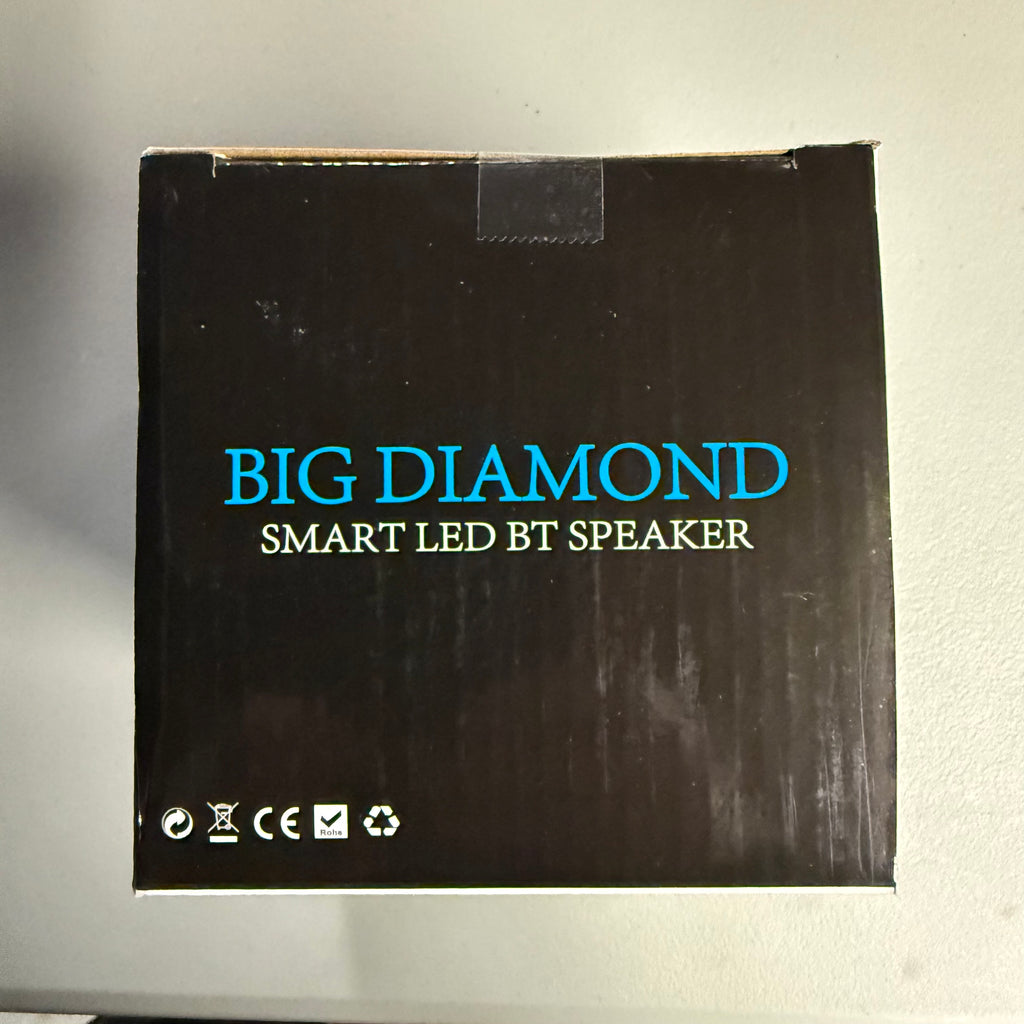 Big Diamond Smart LED Bluetooth Speaker - Open Box Like New