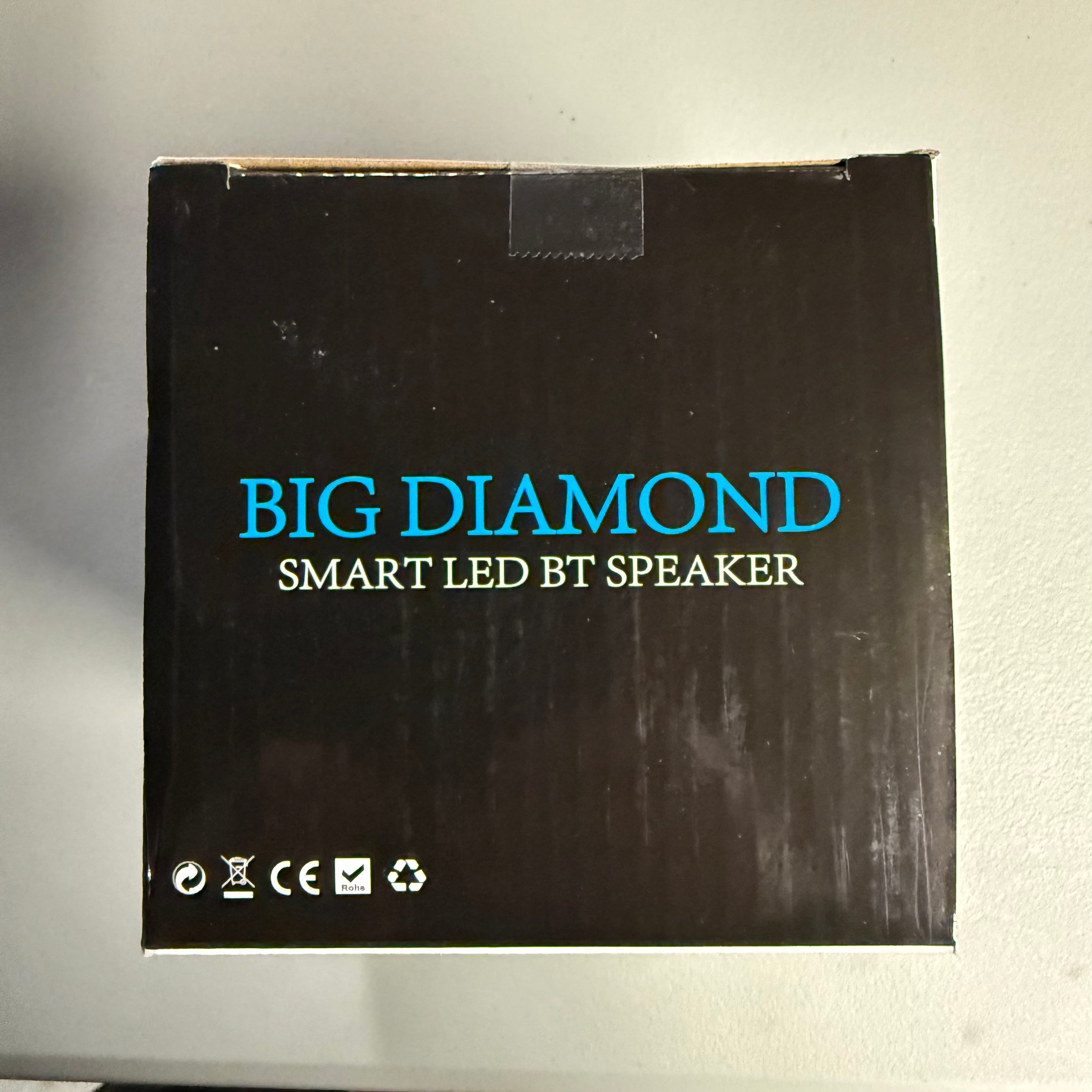 Big Diamond Smart LED Bluetooth Speaker - Open Box Like New