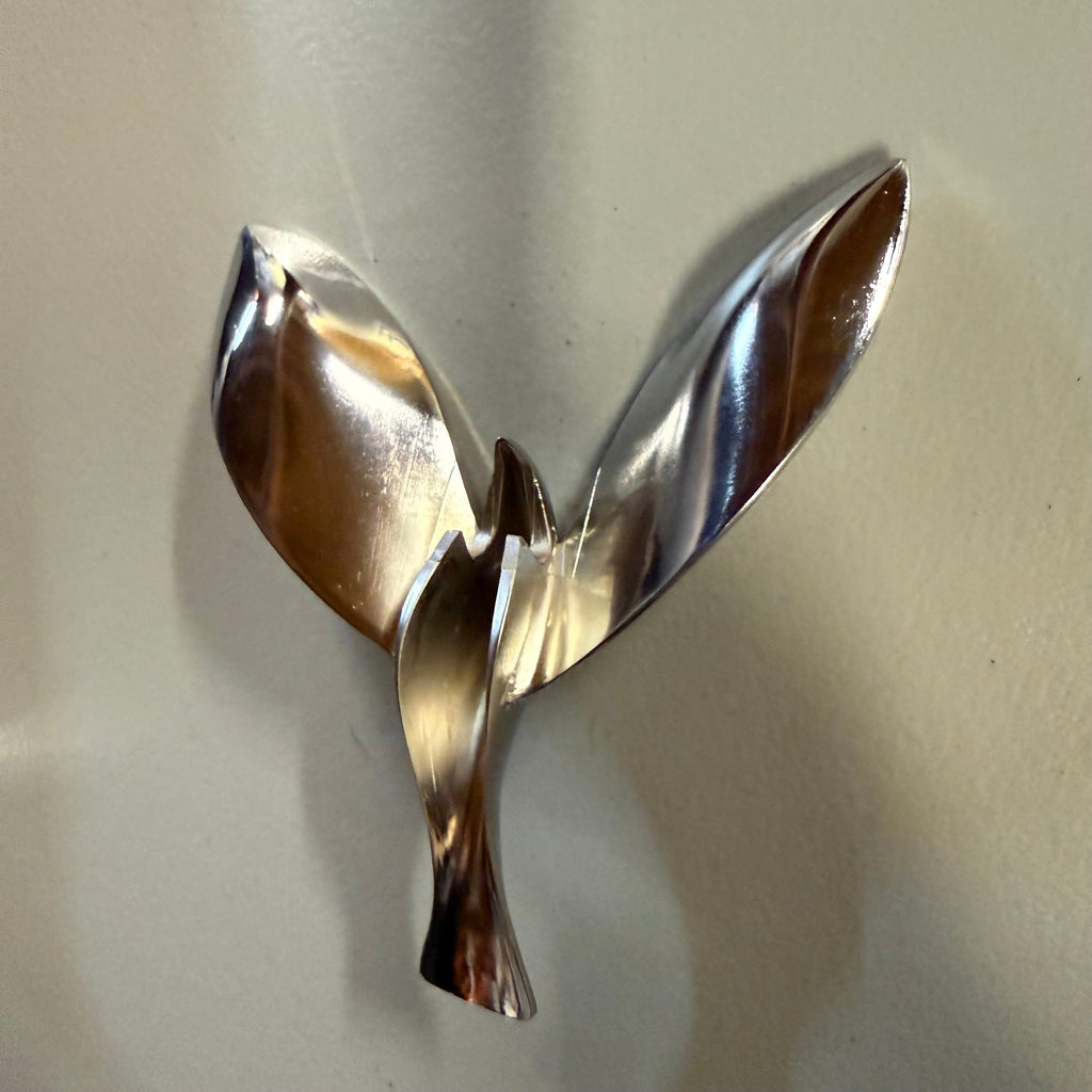 Whale Tail Bottle Opener Set - Chrome Finish Bar Accessory