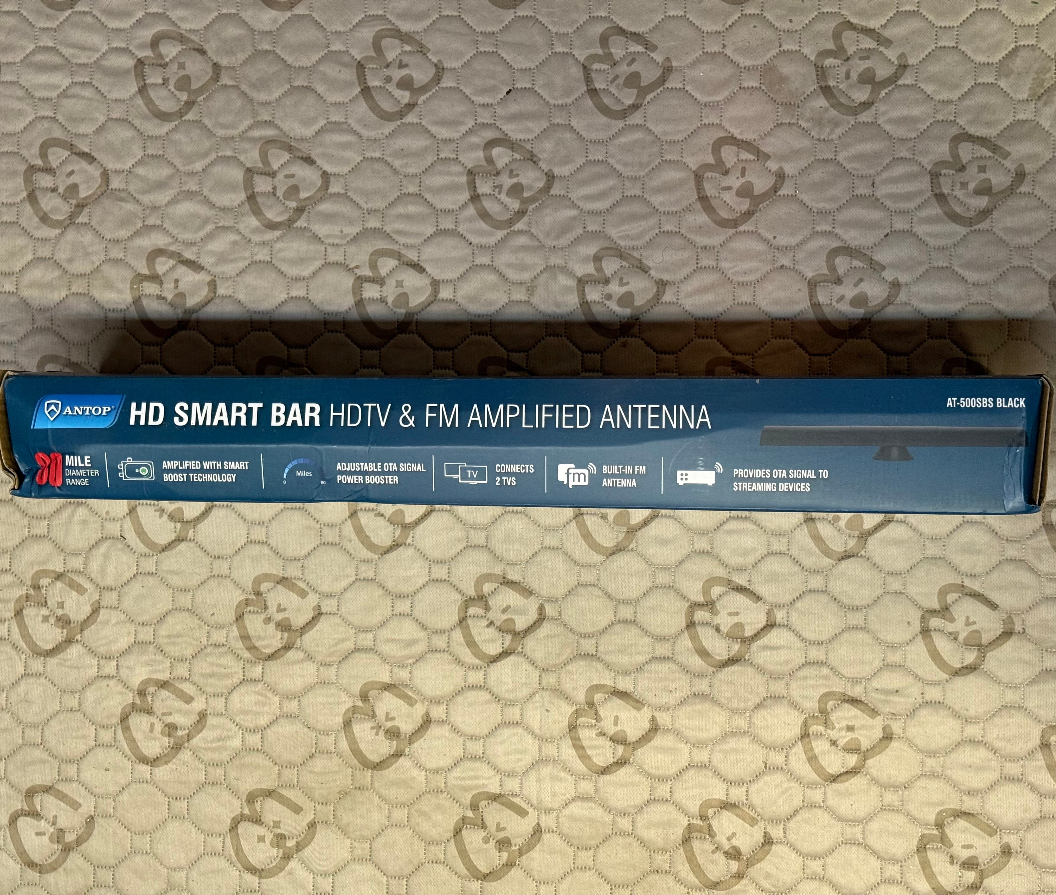 ANTOP HD Smart Bar Antenna AT-500SBS - 80 Mile Range (Open Box Like New)
