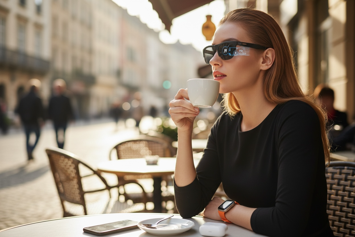 HA10 Ultra Max Smart Glasses with Wireless Headphones