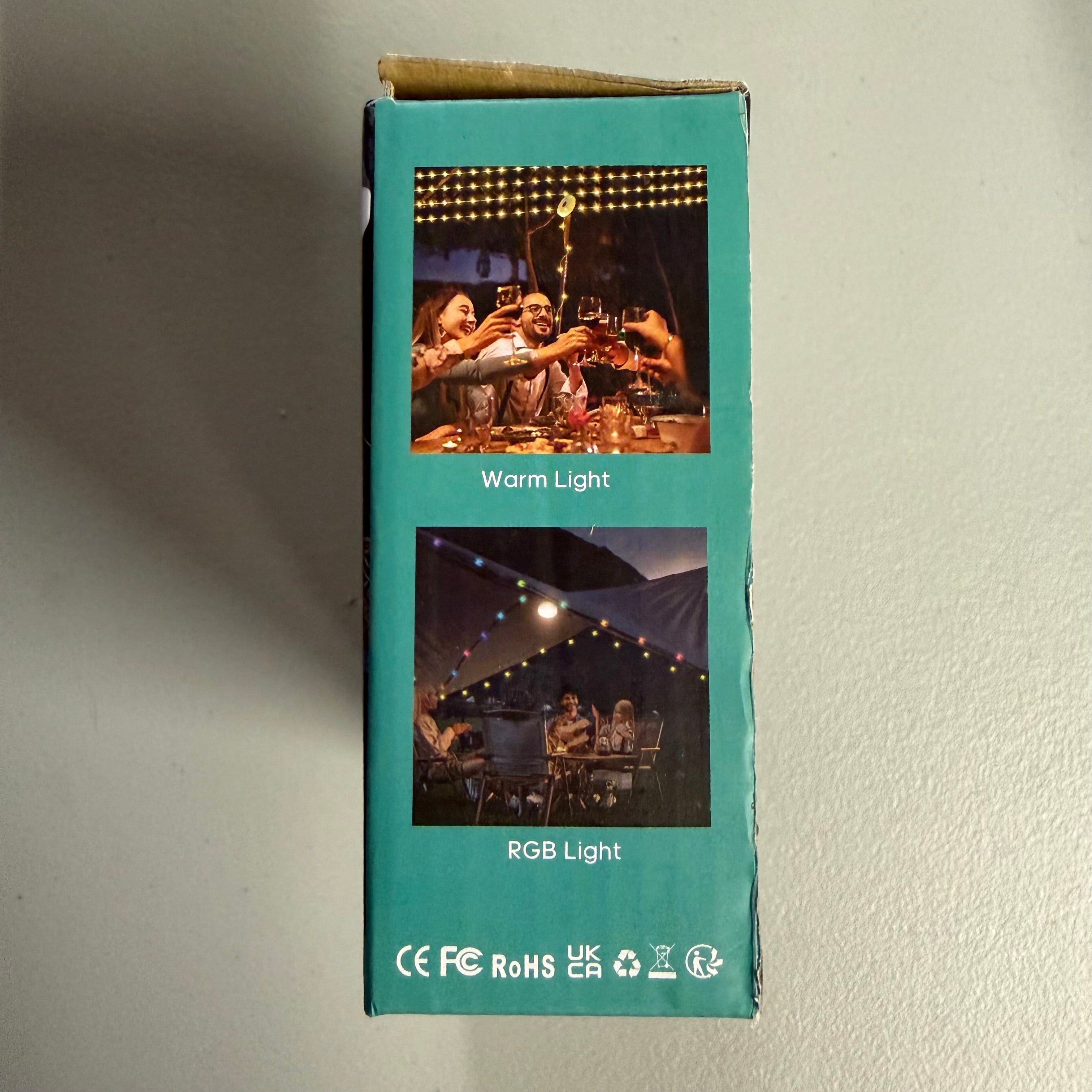 Multi-Function Camping Lamp with RGB Light String & Power Bank - HL-986 (Open Box, Like New)