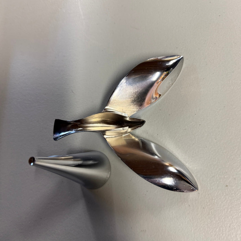 Whale Tail Bottle Opener Set - Chrome Finish Bar Accessory