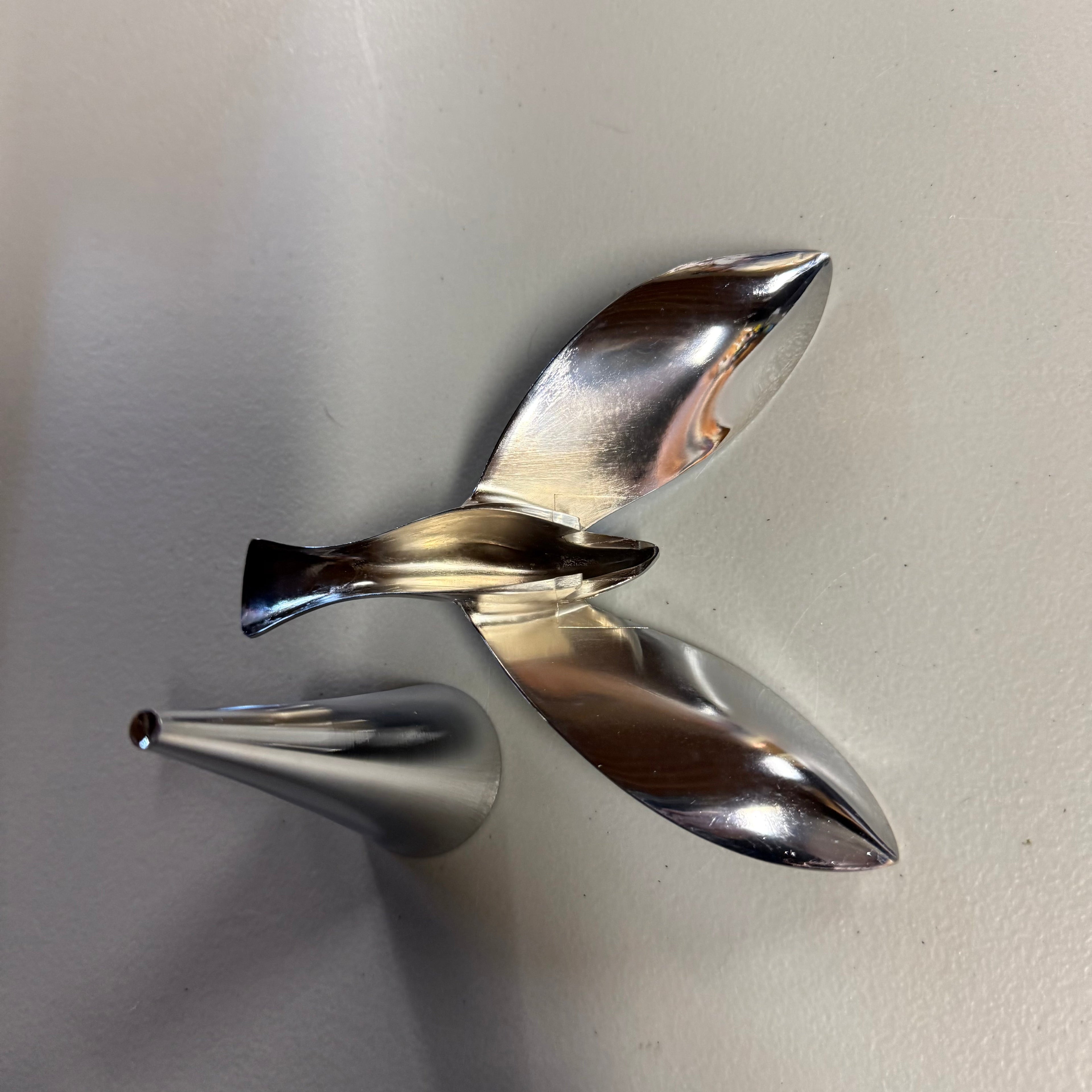 Whale Tail Bottle Opener Set - Chrome Finish Bar Accessory