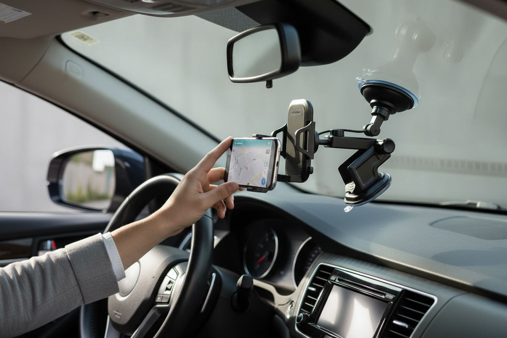 Maxboost Extendable Arm Car Mount - Universal Phone Holder with Suction Cup (Brand New, Sealed)