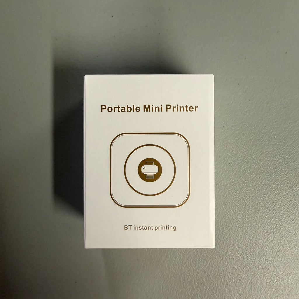 Portable Mini Bluetooth Thermal Printer - Inkless Photo & Label Printer (Open Box Like New)