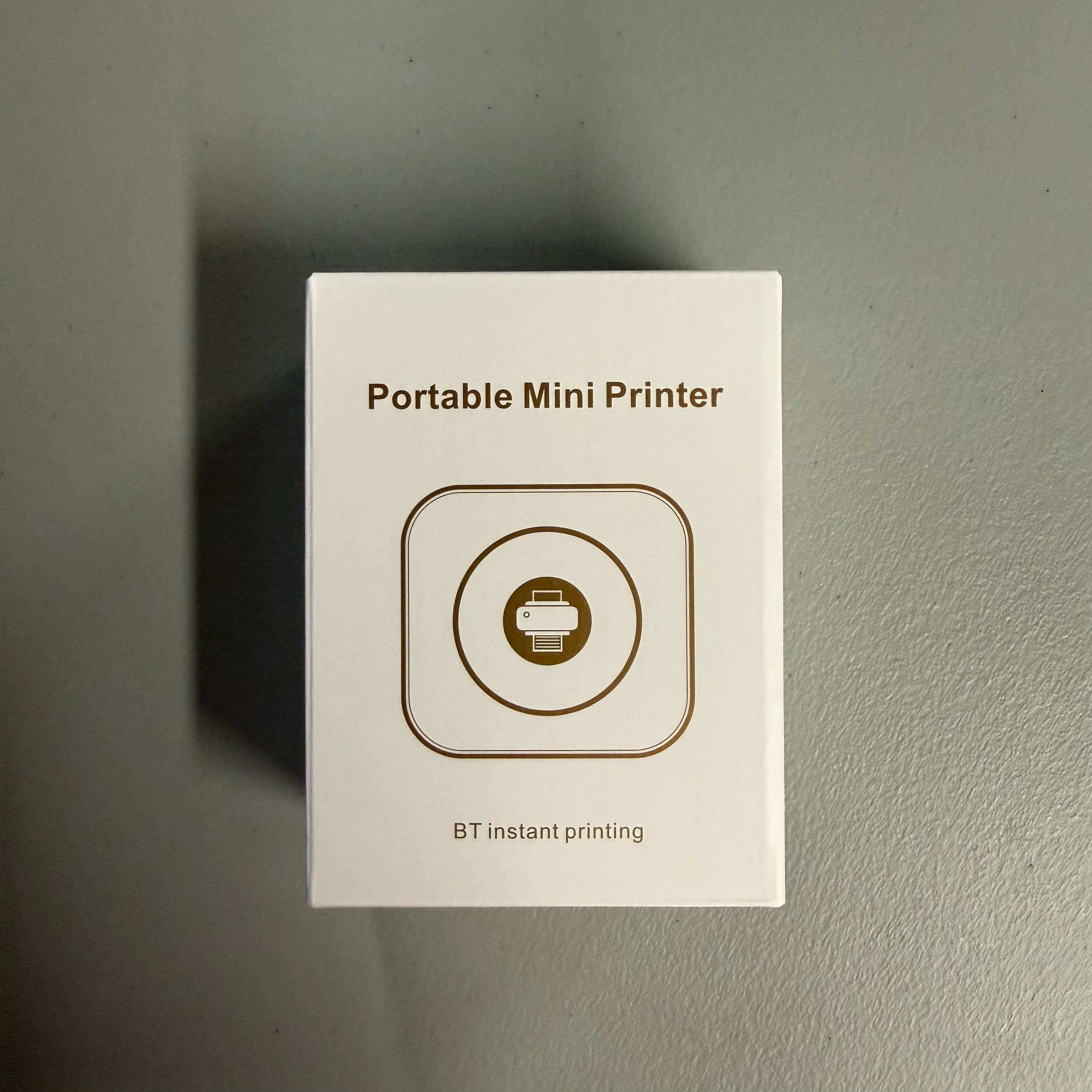 Portable Mini Bluetooth Thermal Printer - Inkless Photo & Label Printer (Open Box Like New)