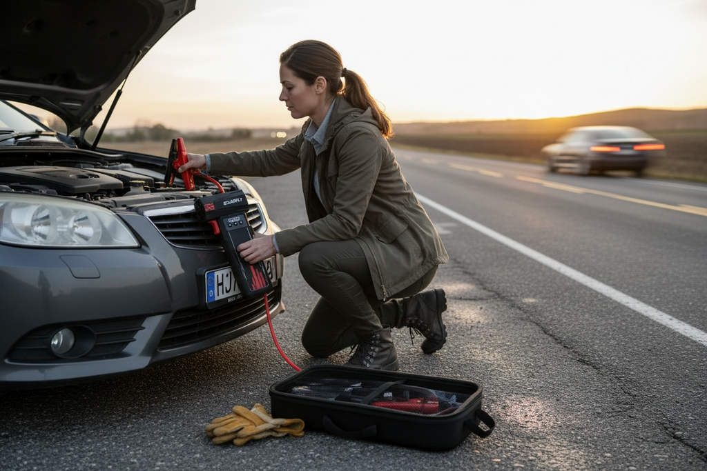 SOARFLY KP-700 4-in-1 Jump Starter & Power Bank - 2000A Peak Current