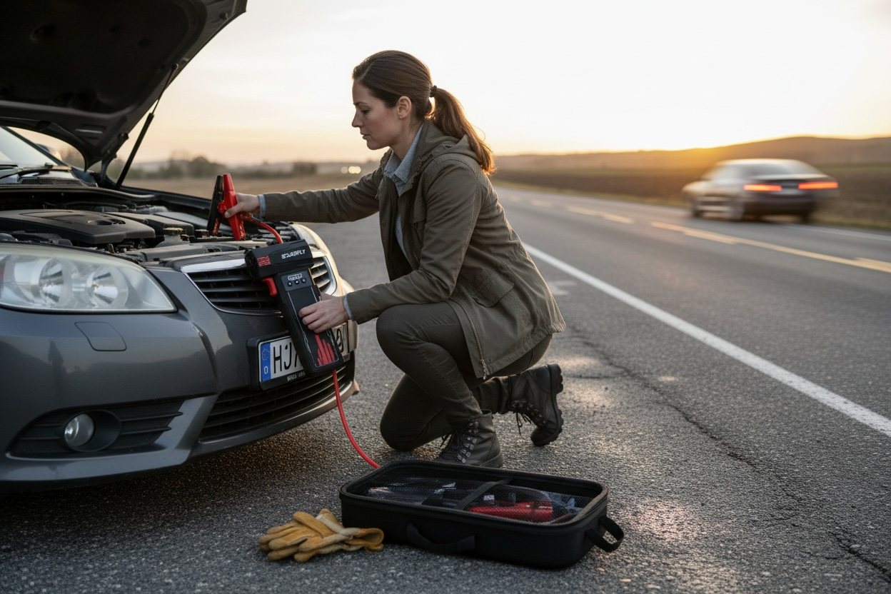SOARFLY KP-700 4-in-1 Jump Starter & Power Bank - 2000A Peak Current