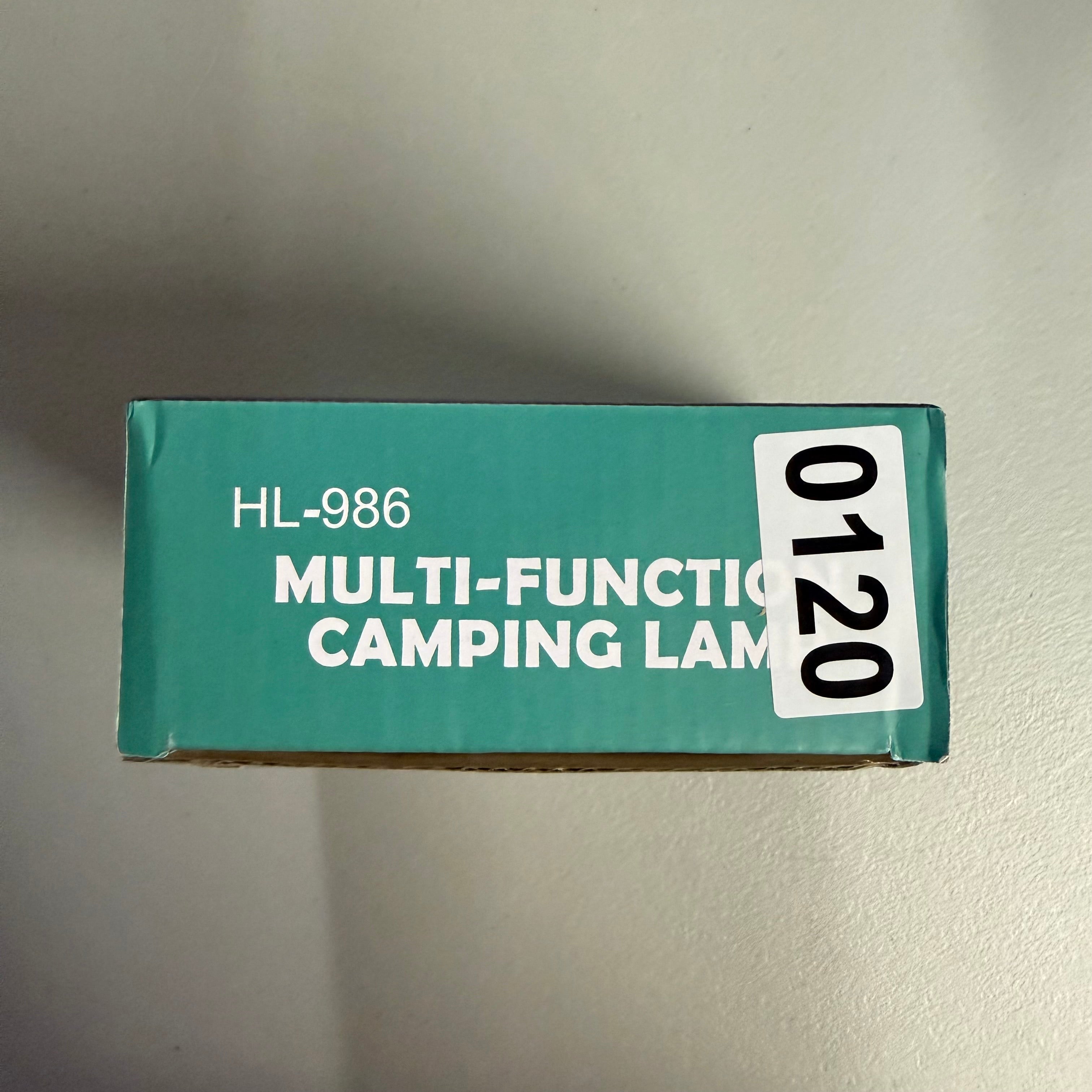 Multi-Function Camping Lamp with RGB Light String & Power Bank - HL-986 (Open Box, Like New)