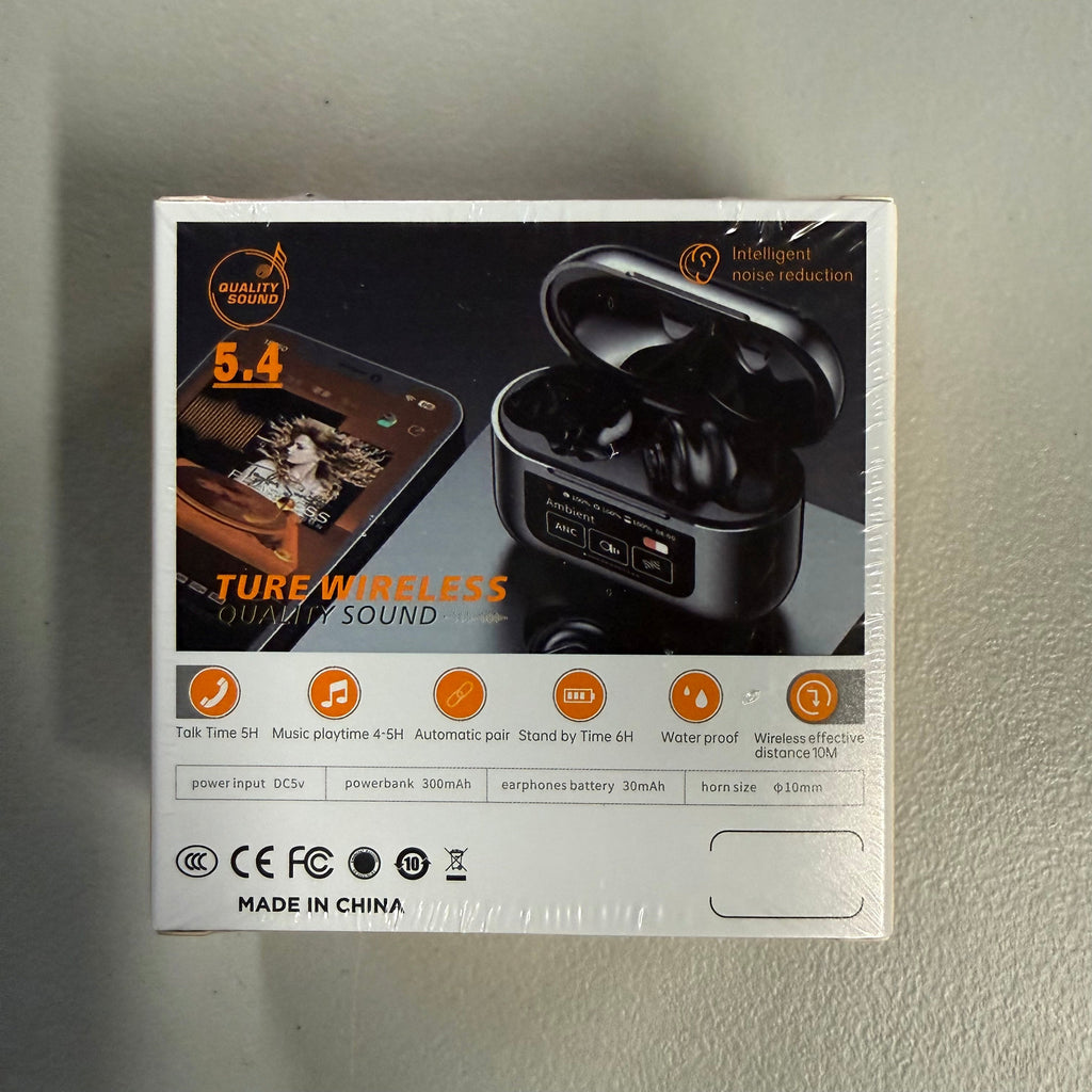 YW08 ANC True Wireless Earbuds - Bluetooth 5.4 with Active Noise Cancellation (Brand New, Sealed)