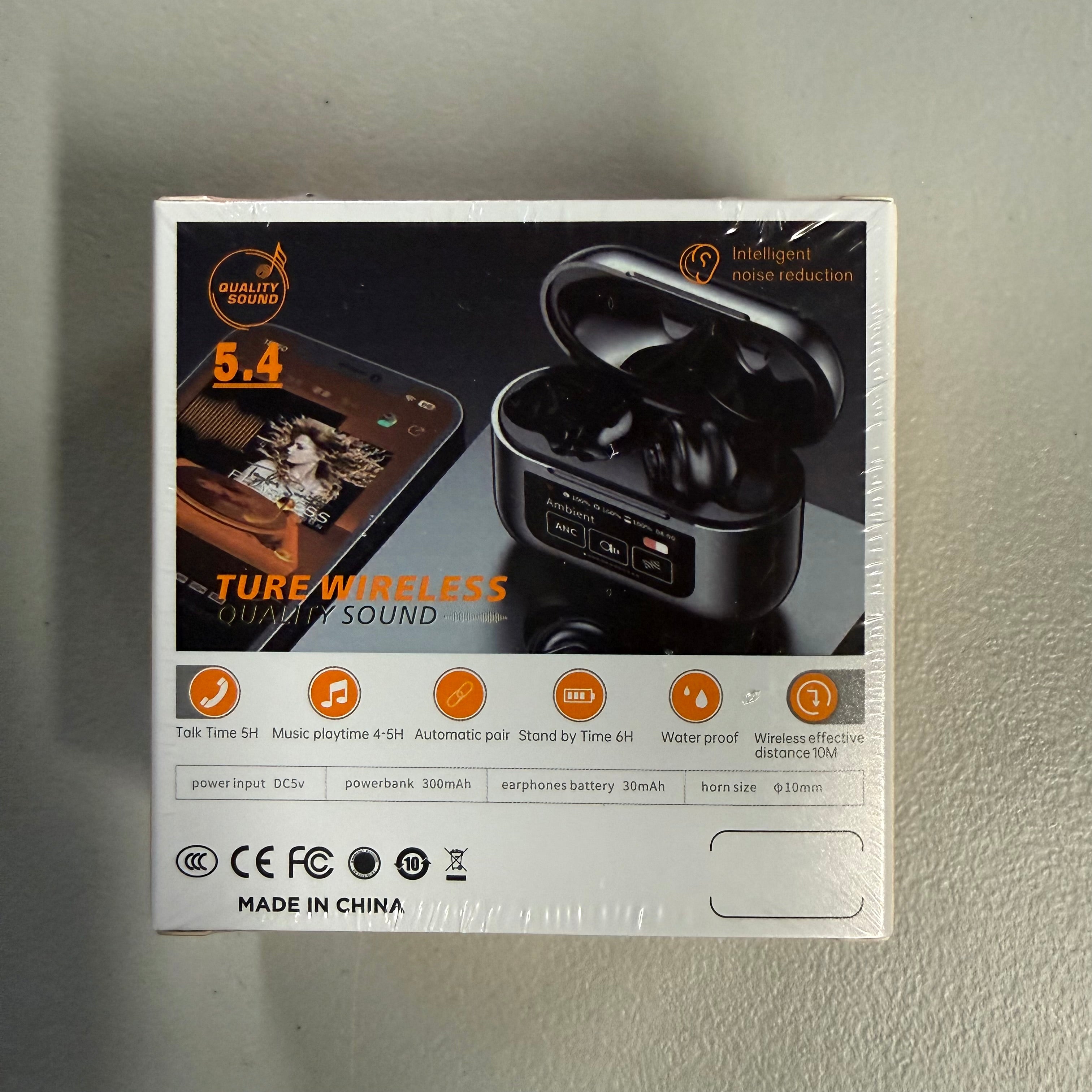 YW08 ANC True Wireless Earbuds - Bluetooth 5.4 with Active Noise Cancellation (Brand New, Sealed)
