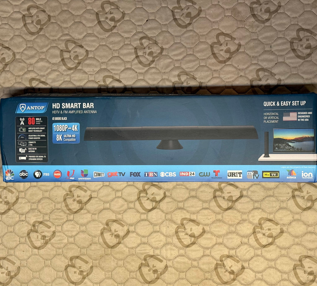 ANTOP HD Smart Bar Antenna AT-500SBS - 80 Mile Range (Open Box Like New)