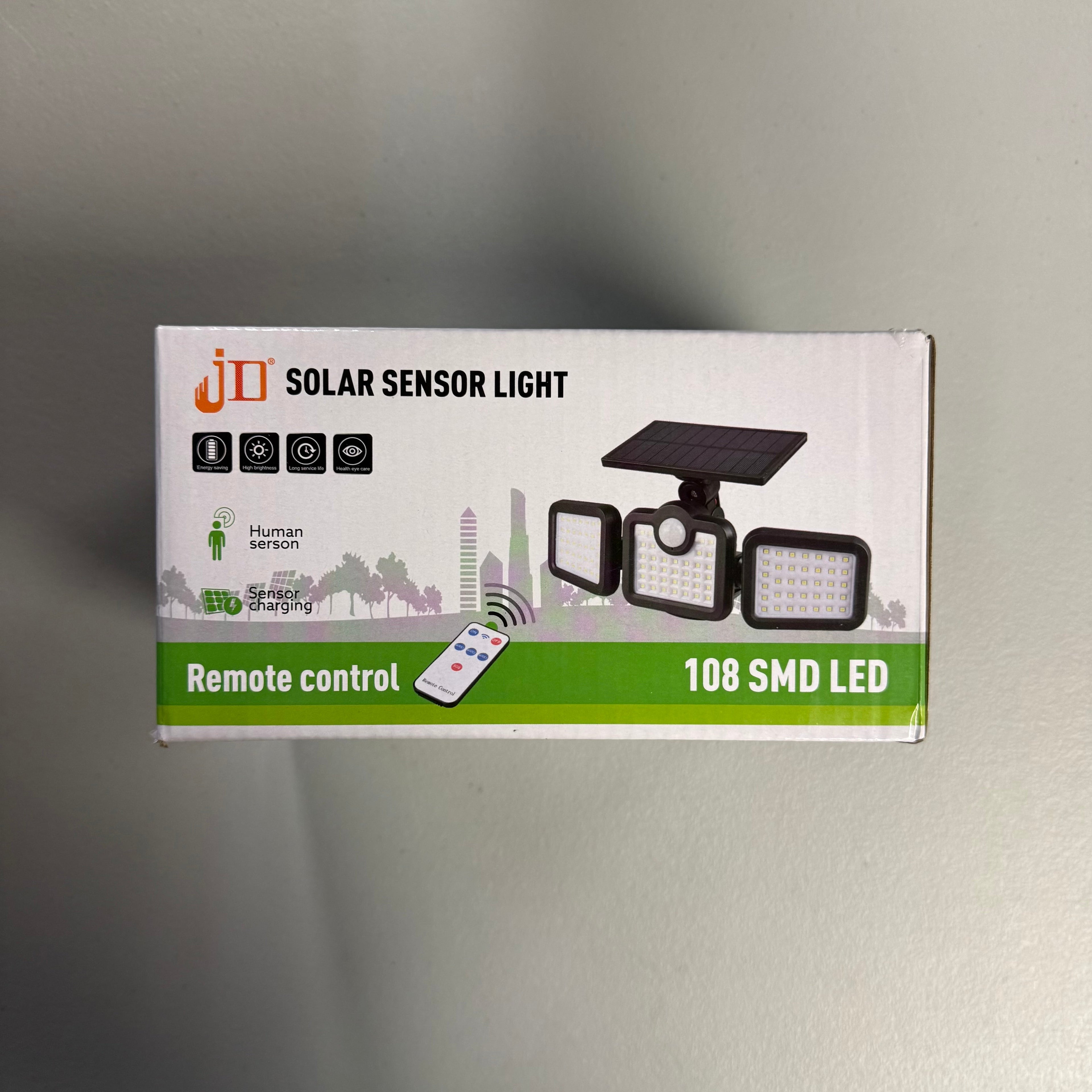 JD-2757 Solar Sensor Light 122 SMD LED with Remote Control (Open Box)
