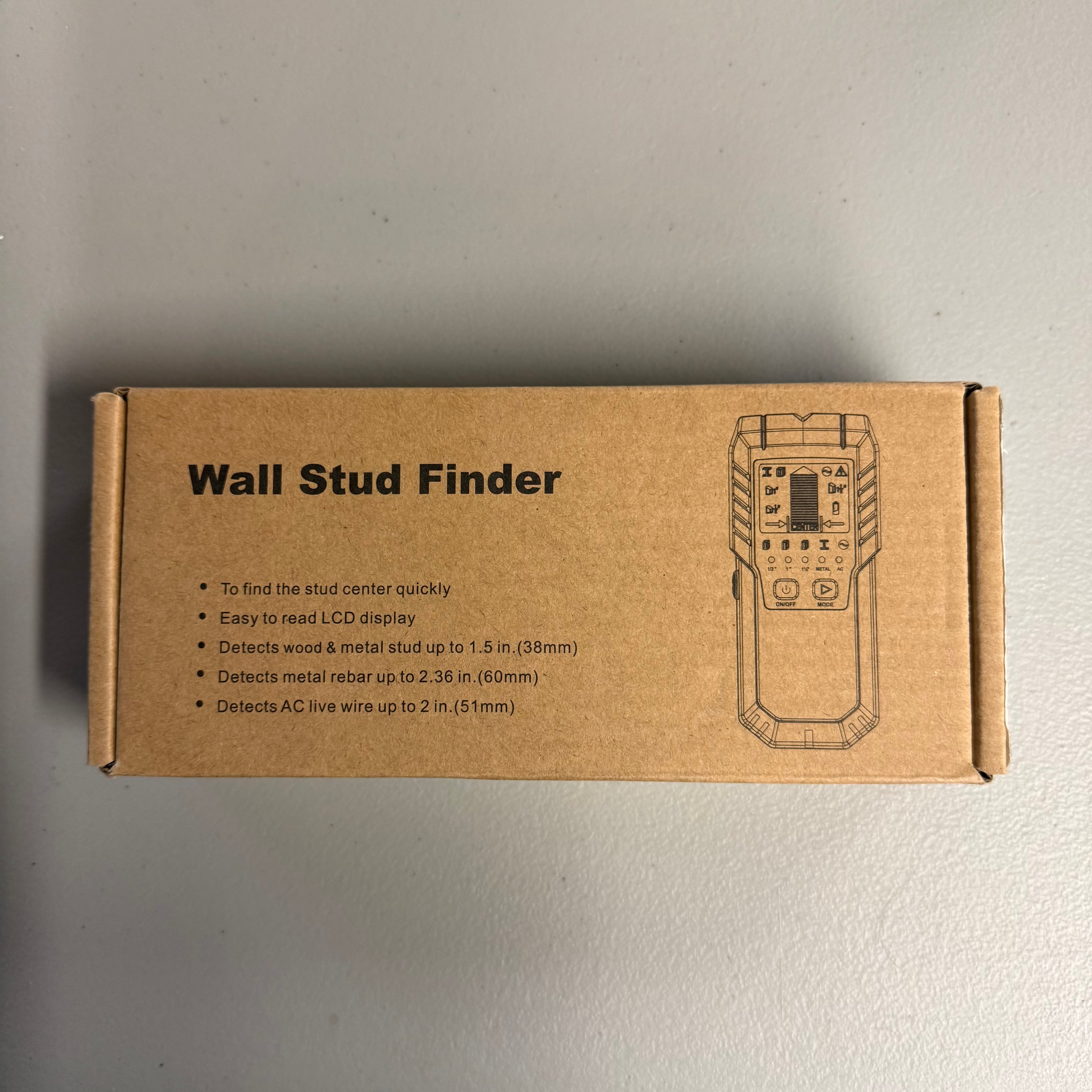 Wall Stud Finder TH570 - Metal & AC Live Wire Detector (Open Box Like New)