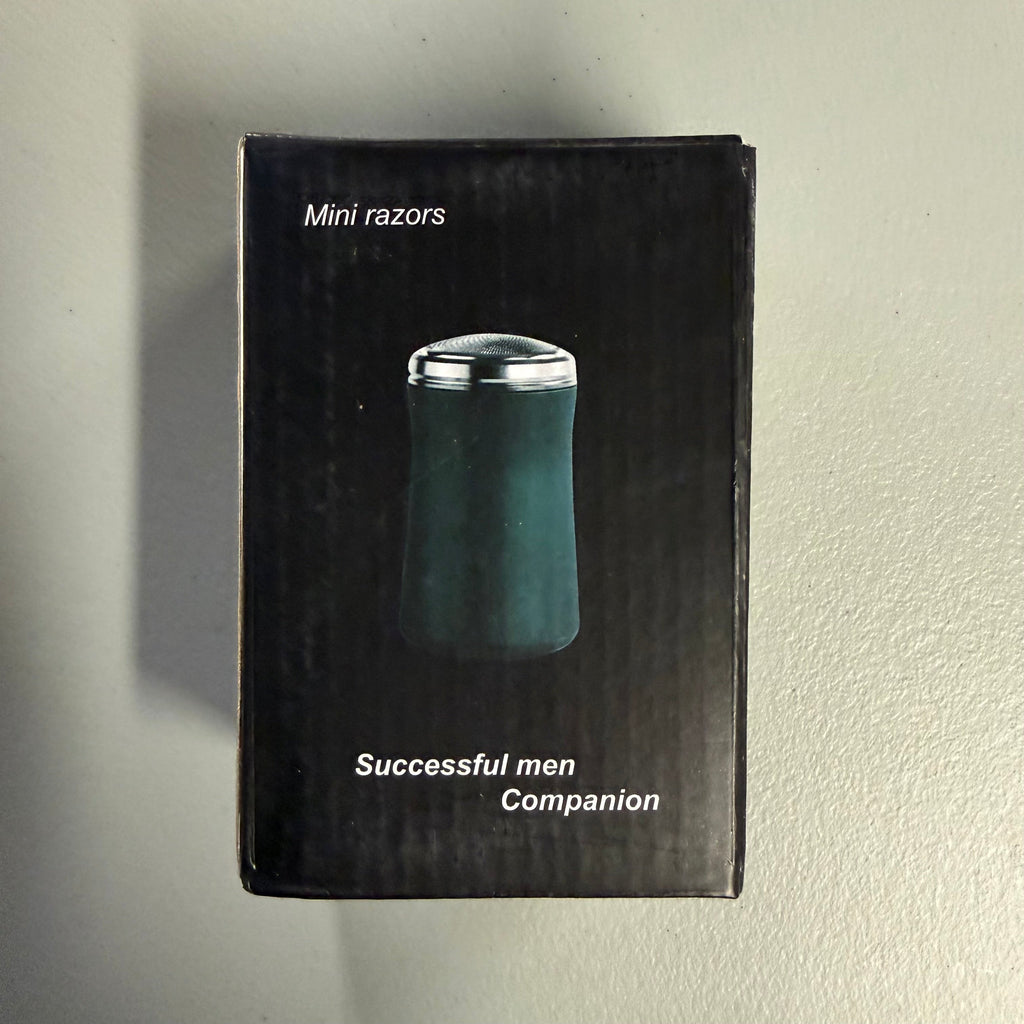 Mini Electric Shaver - Portable Rechargeable Razor with Rotary 3-Blade (Open Box, Like New)