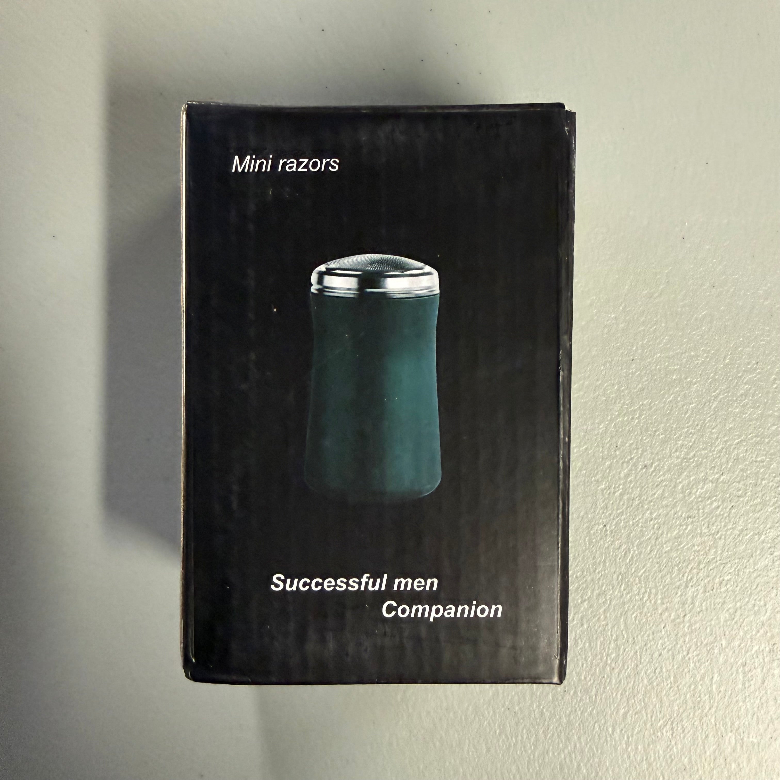 Mini Electric Shaver - Portable Rechargeable Razor with Rotary 3-Blade (Open Box, Like New)