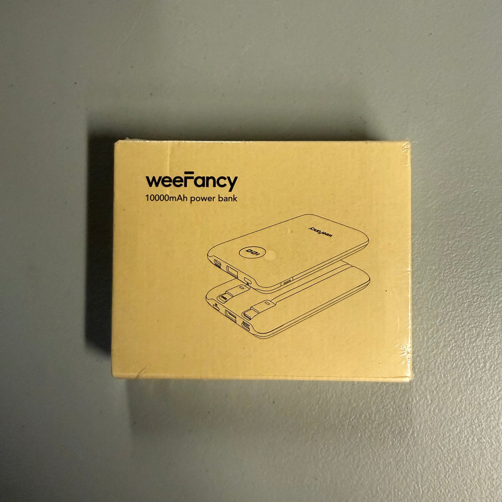 weeFancy 10000mAh Portable Power Bank - Compact Fast Charging (New)