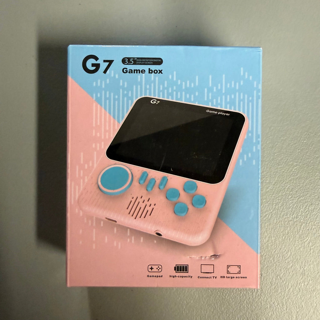 G7 Game Box 3.5" Handheld Gaming Console - Portable Retro Game Player (Open Box - Like New)