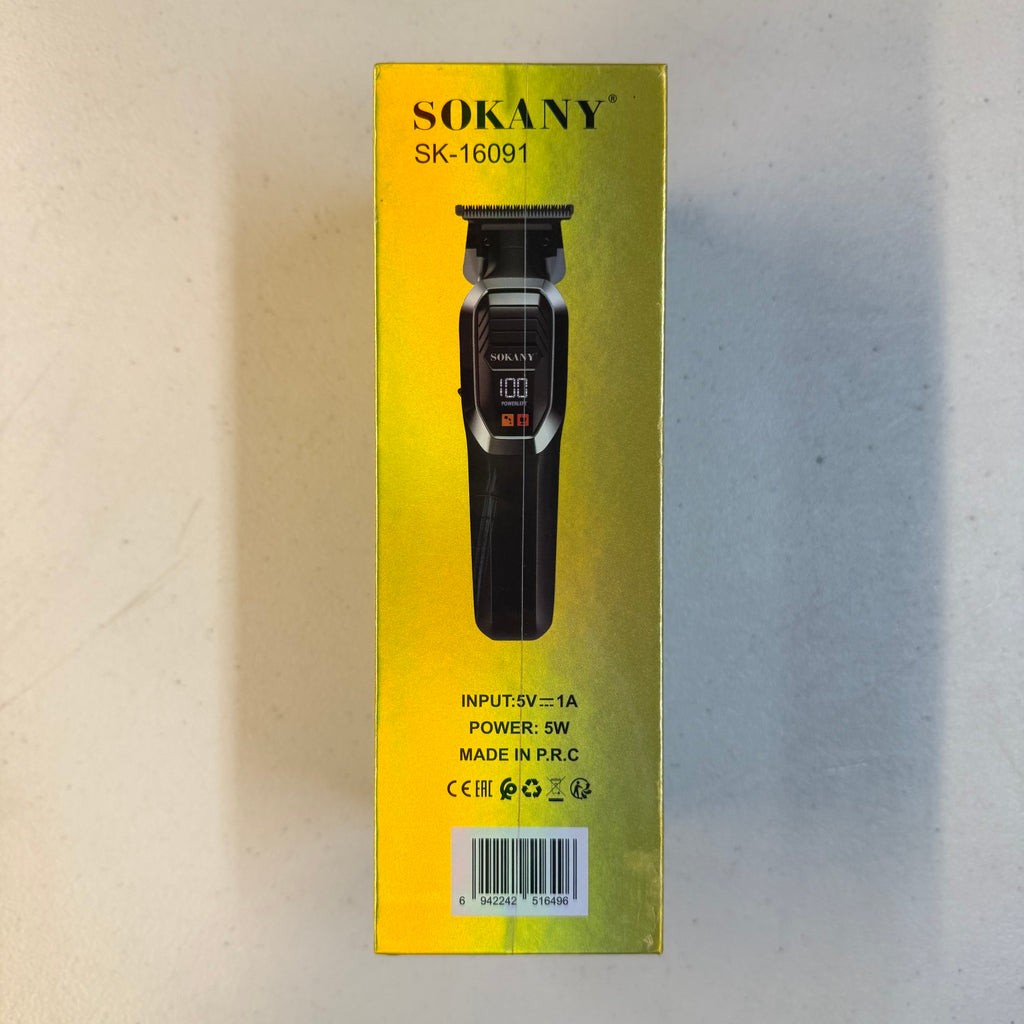 SOKANY SK-16091 Professional Hair Trimmer - 7000 RPM High Speed Cordless