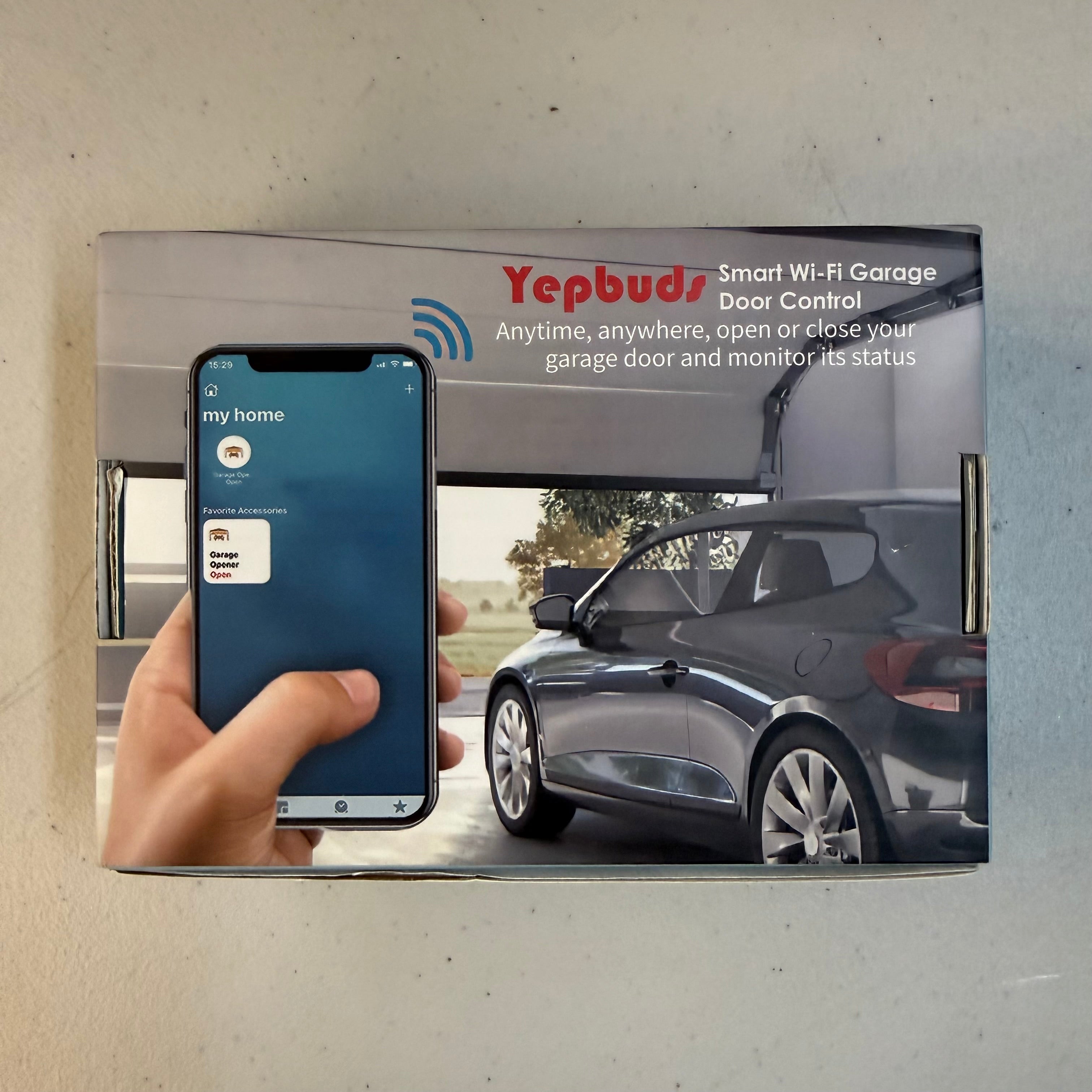 Yepbuds Smart Wi-Fi Garage Door Control - App & Voice Control (Open Box - Like New)