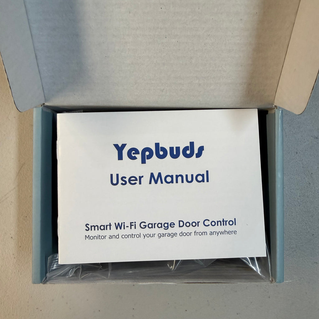 Yepbuds Smart Wi-Fi Garage Door Control - App & Voice Control (Open Box - Like New)
