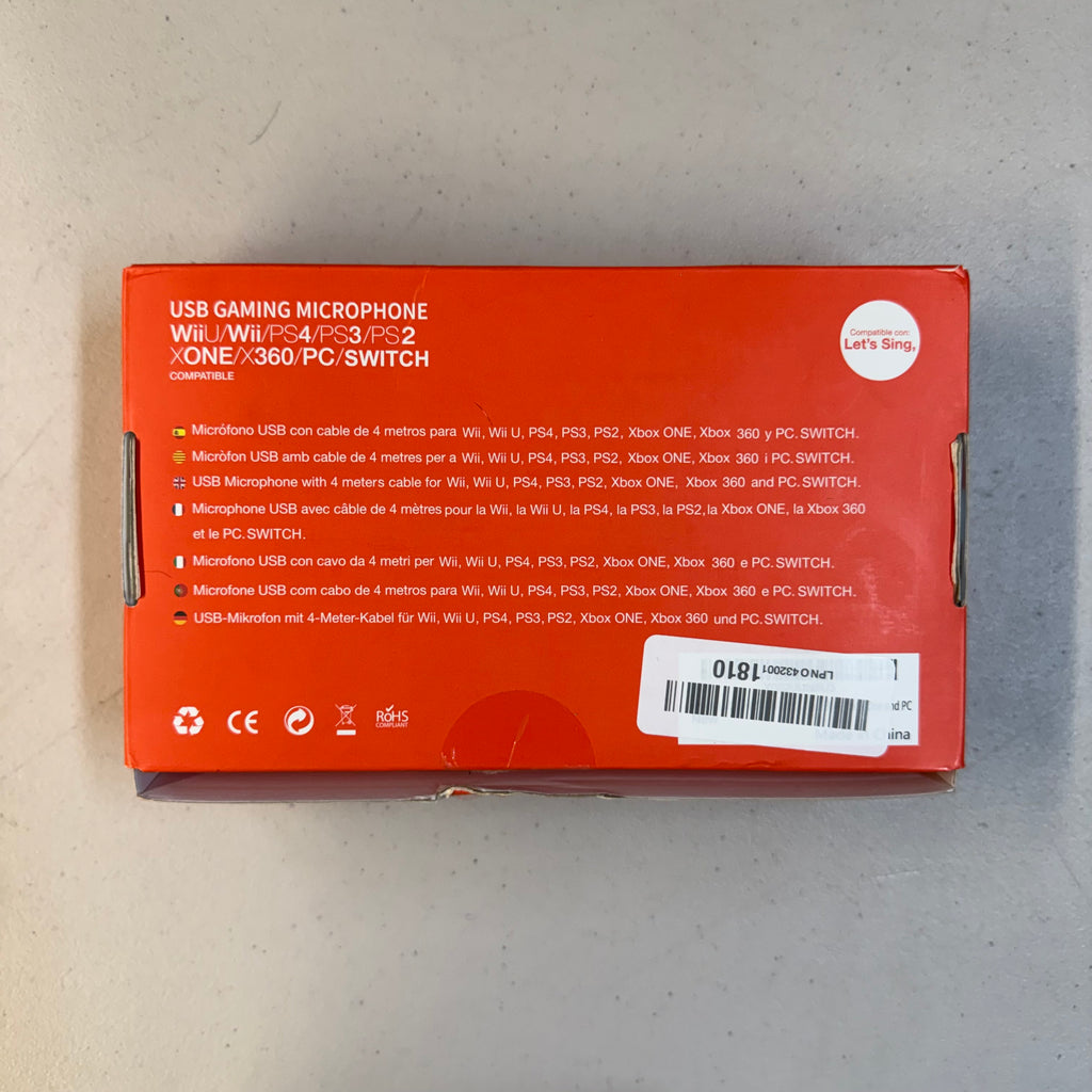 USB Gaming Microphone 2-Pack - 4 Meter Cable for Wii/PS4/PS3/Xbox/Switch/PC (Open Box - Like New)