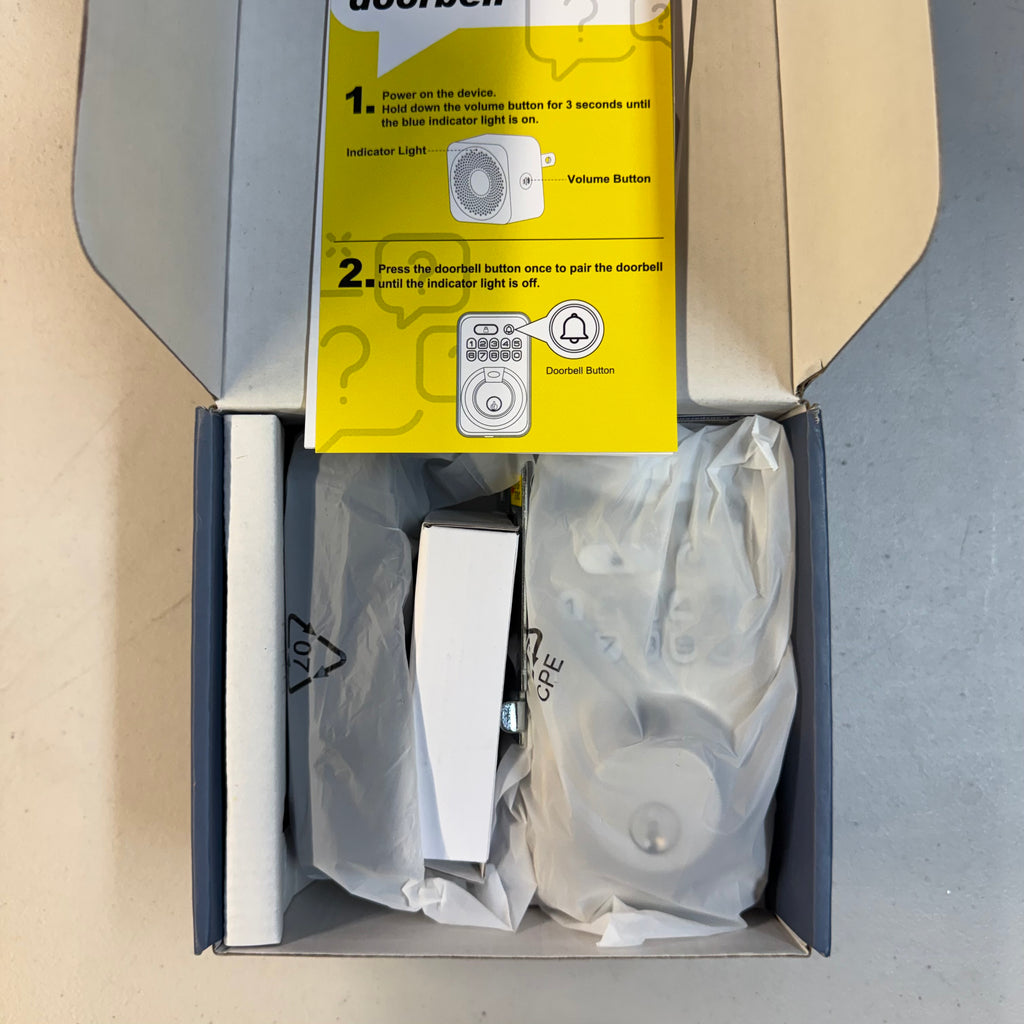 TEEHO Digital Fingerprint Door Lock with Doorbell TD002C (Open Box - Like New)