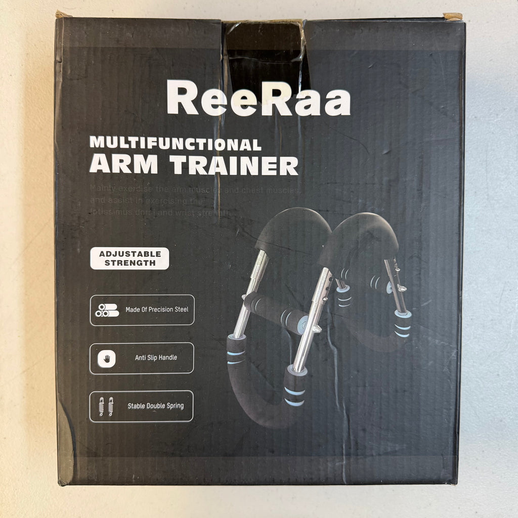 ReeRaa Multifunctional Arm Trainer - Adjustable Strength Push-Up Bars (Open Box - Like New)