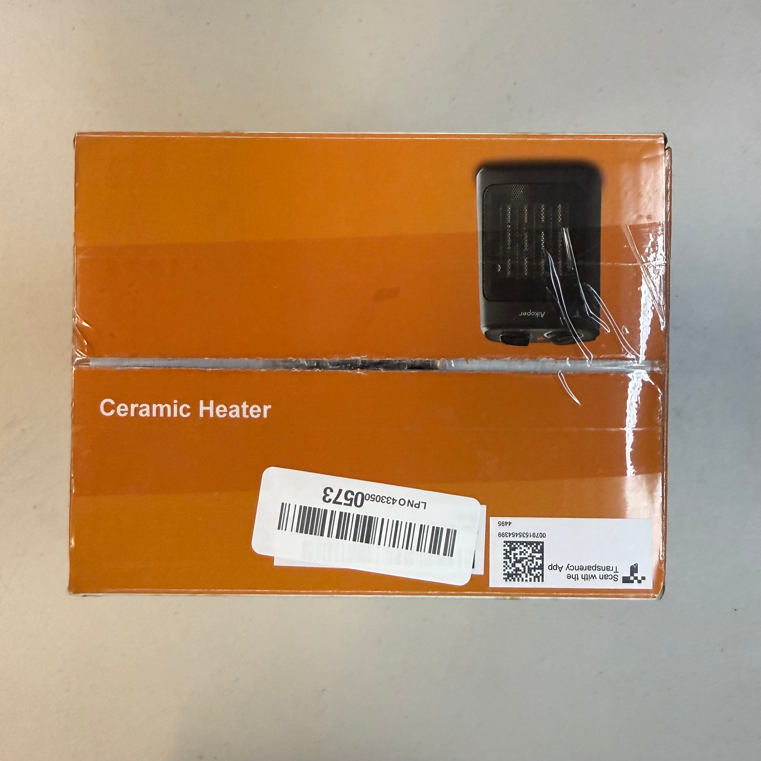 Aikoper Ceramic Space Heater NT15-20A - Portable with Adjustable Thermostat (Open Box - Like New)