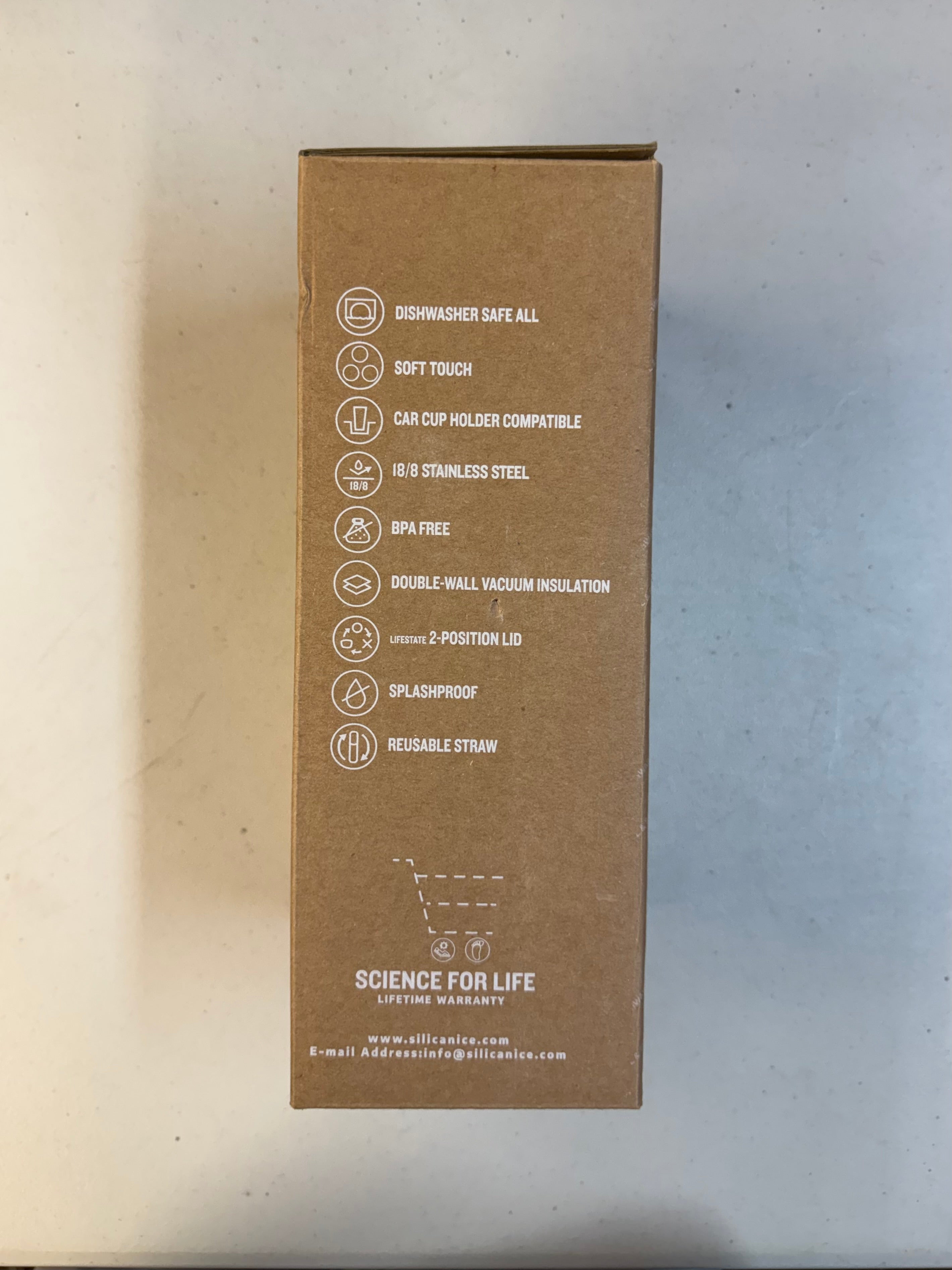 Silicanice Insulated Tumbler with Handle 40oz - Pink (Open Box - Like New)