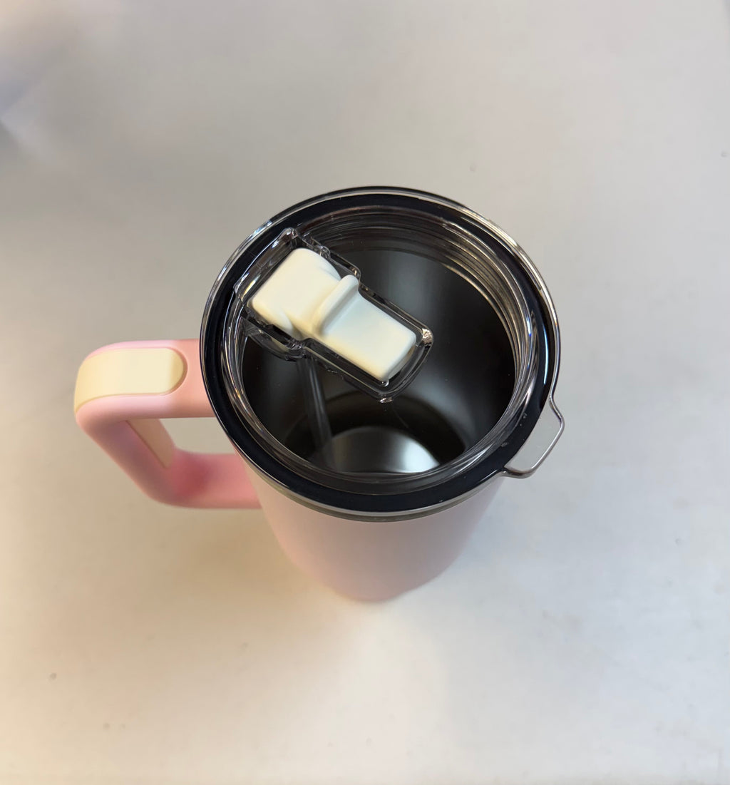 Silicanice Insulated Tumbler with Handle 40oz - Pink (Open Box - Like New)