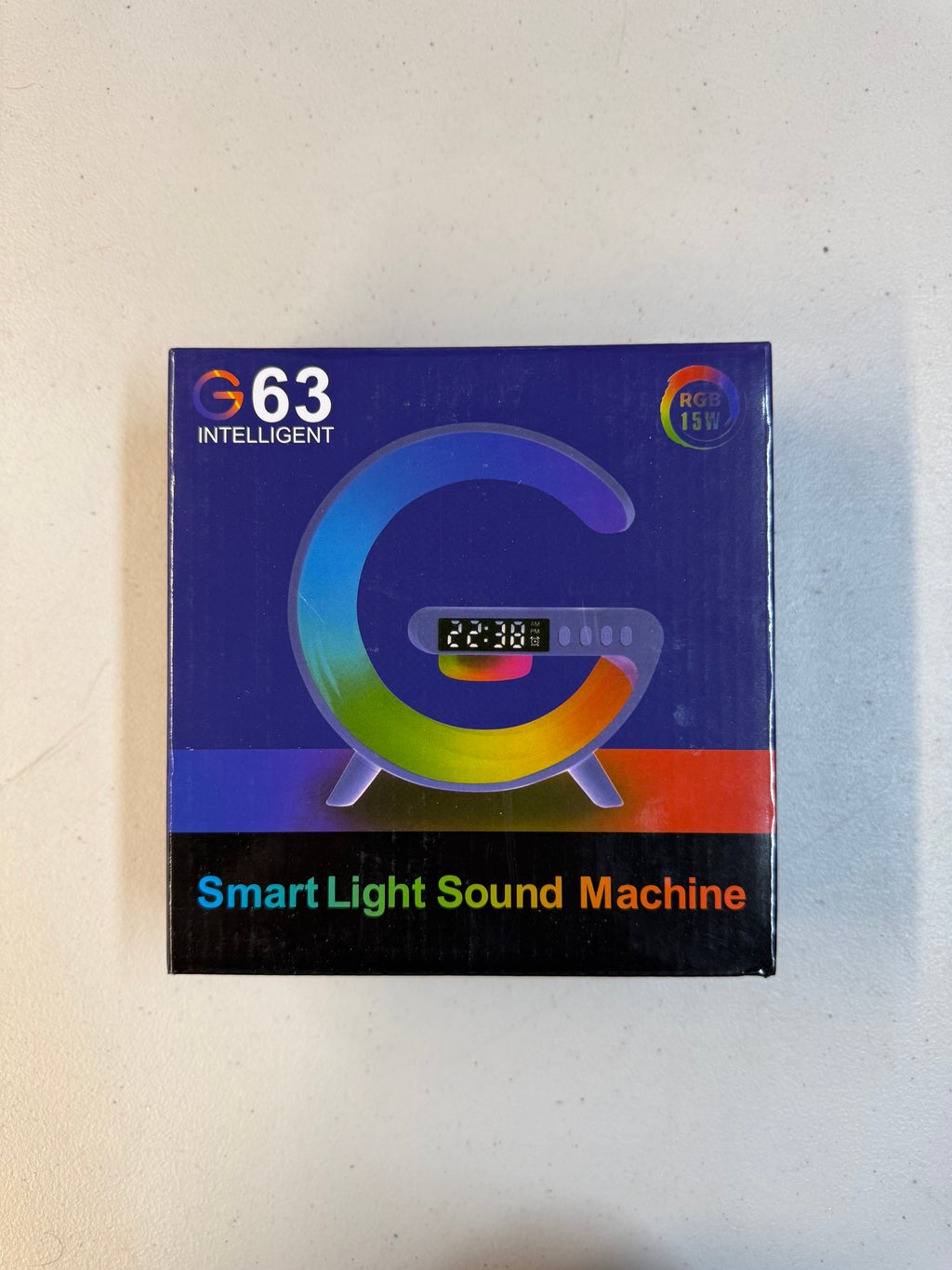 G63 Smart Light Sound Machine with Wireless Charging & Alarm Clock (Open Box - Like New)