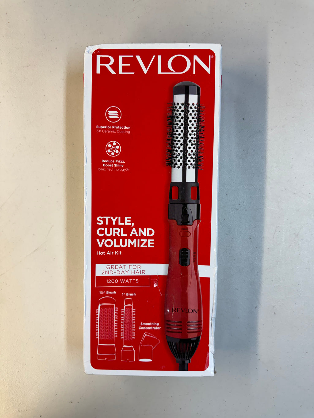 Revlon Hot Air Kit - 1200W Style Curl and Volumize 3-Piece Set - Open Box Like New