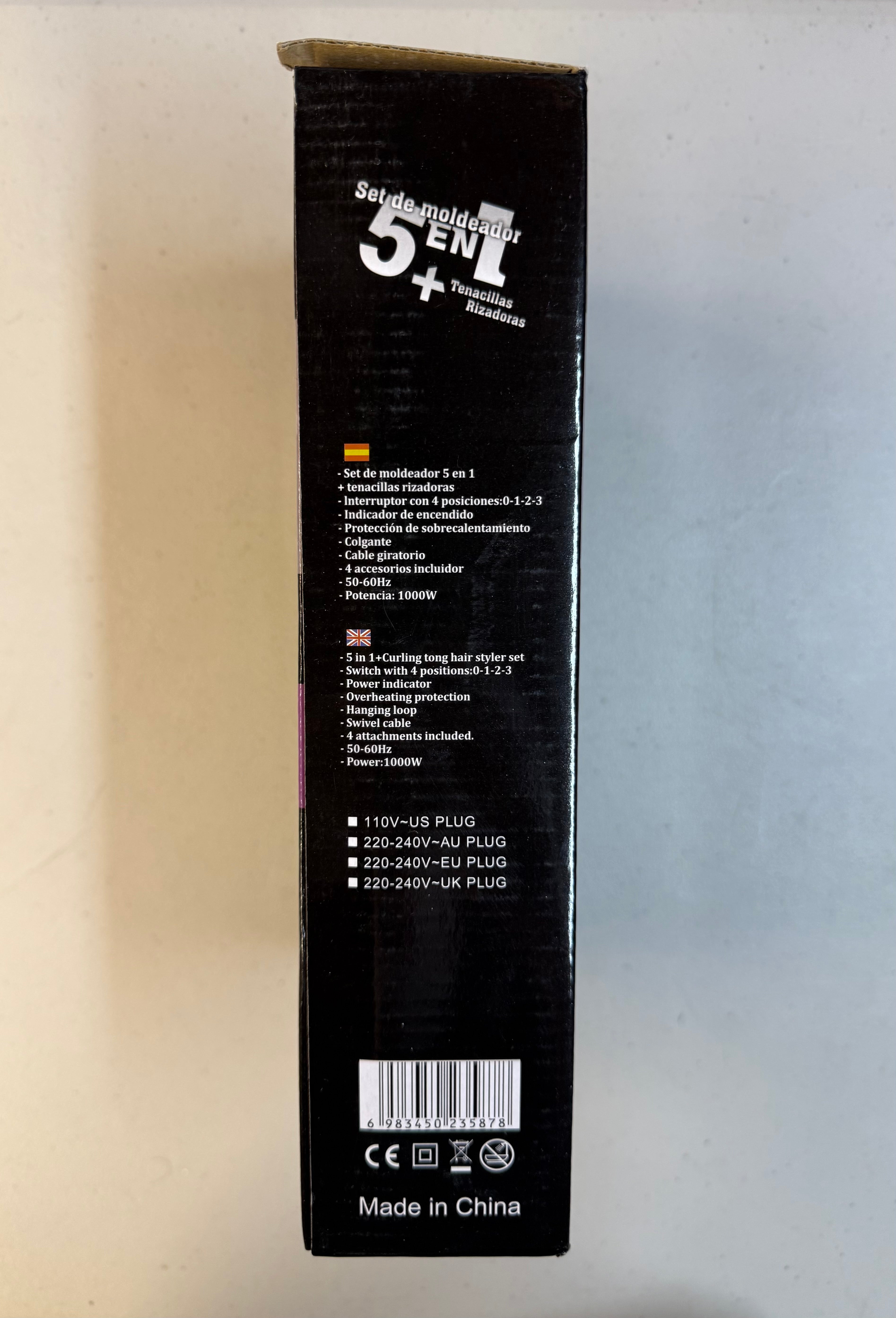 5-in-1 Hot Air Styler Set - 1000W Multi-Function Hair Dryer Brush - Open Box Like New