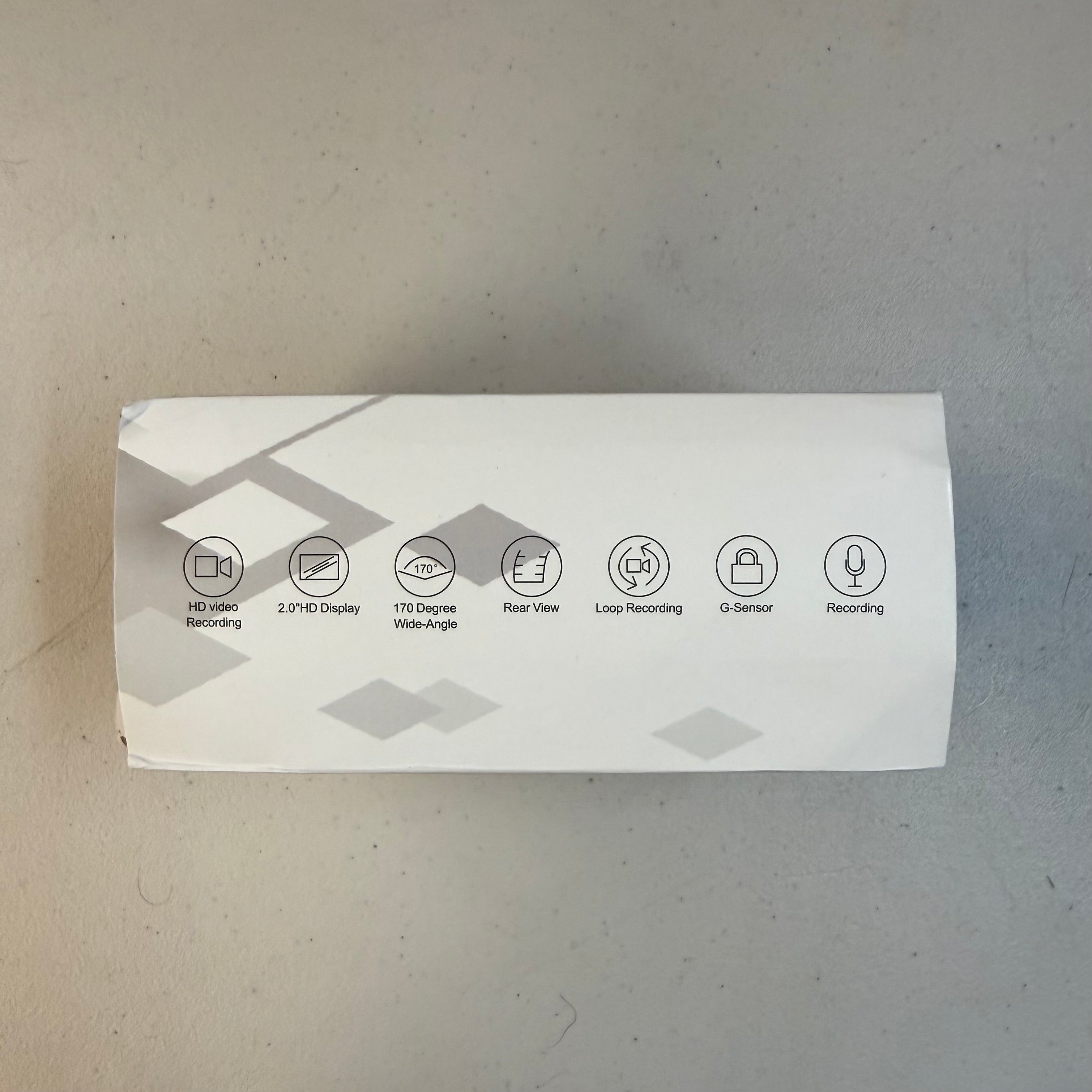 Black Box Traffic Recorder - 1296P Dual Channel Dash Cam with Rear View - Open Box Like New