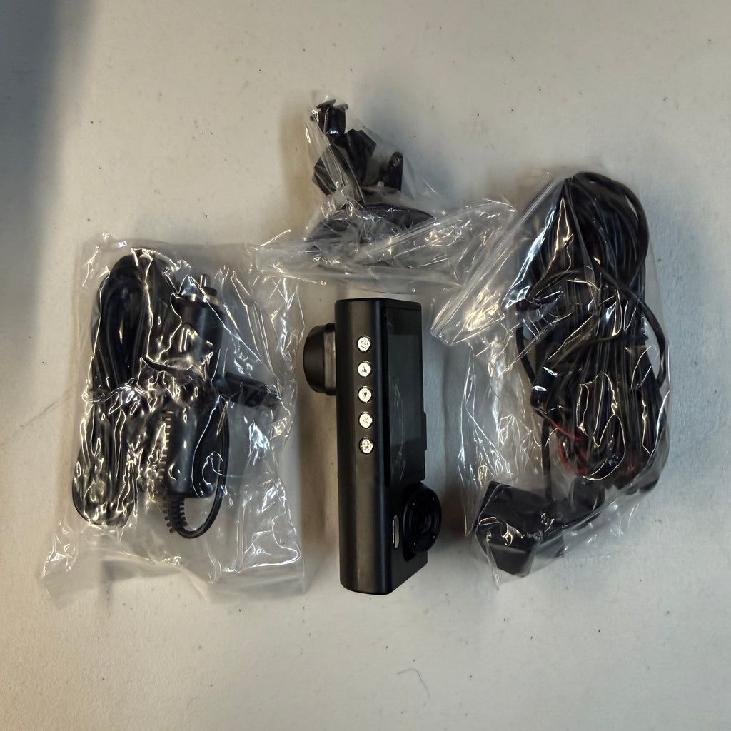 Black Box Traffic Recorder - 1296P Dual Channel Dash Cam with Rear View - Open Box Like New