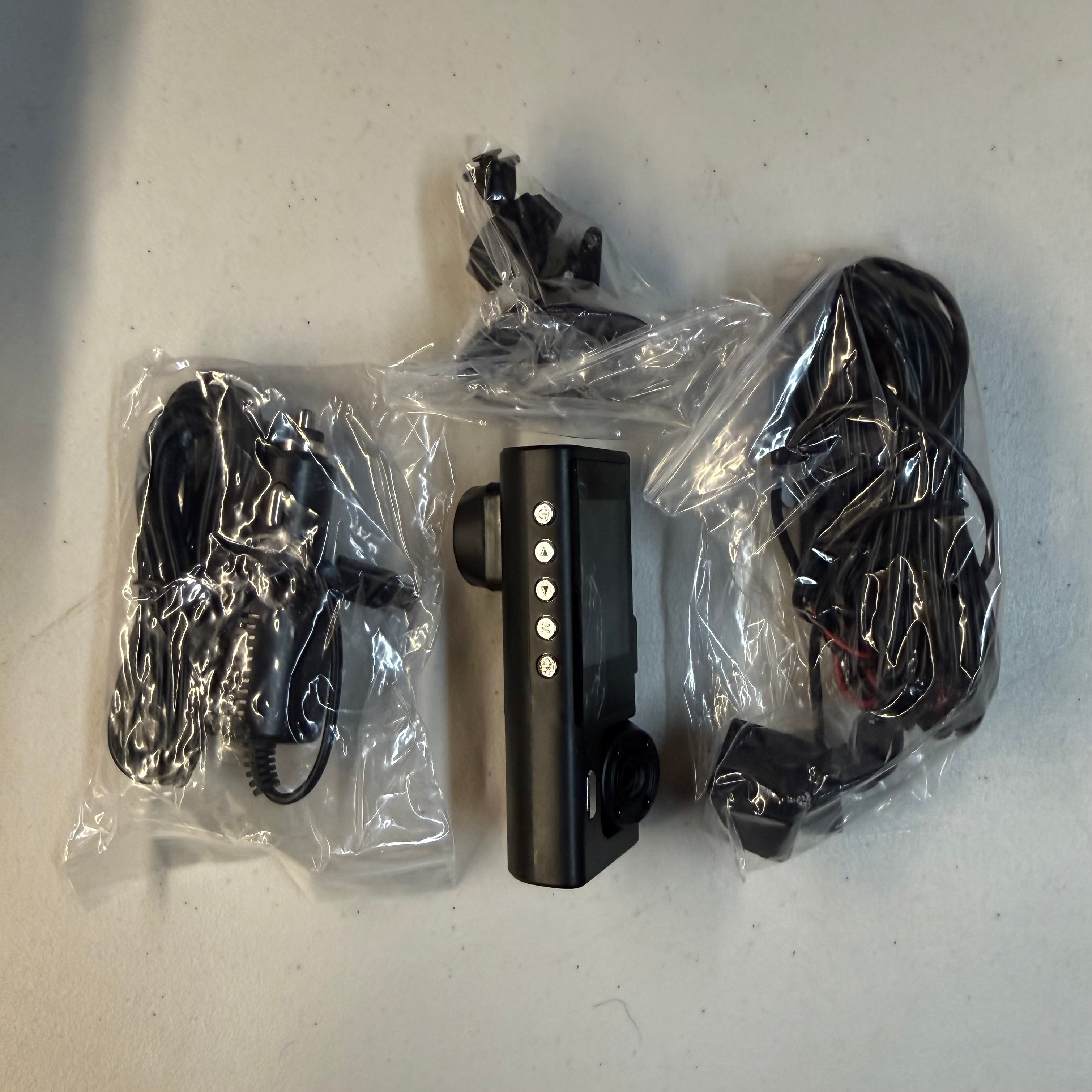 Black Box Traffic Recorder - 1296P Dual Channel Dash Cam with Rear View - Open Box Like New